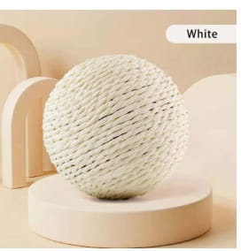Sisal Oversized Cat Scratch Ball - on display
