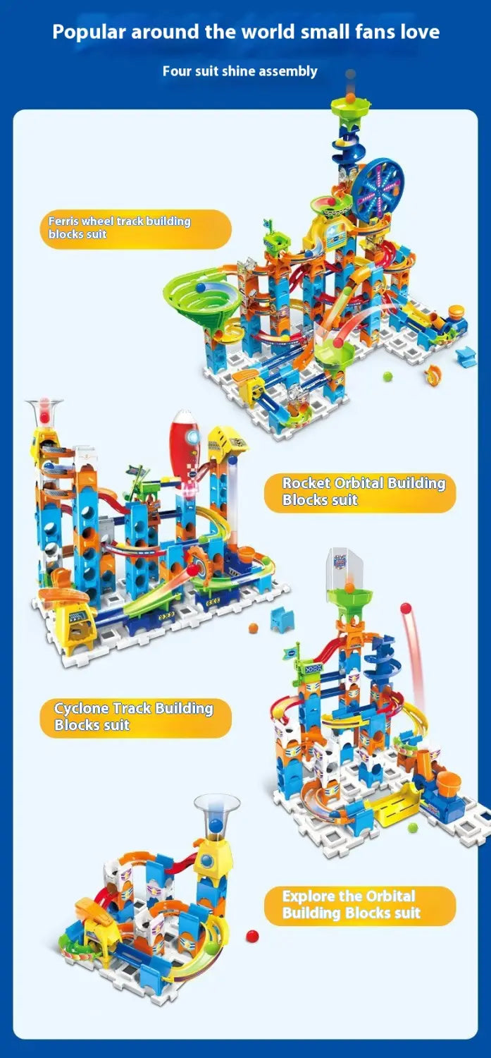Ball Adventure colorful plastic blocks for orbital track models