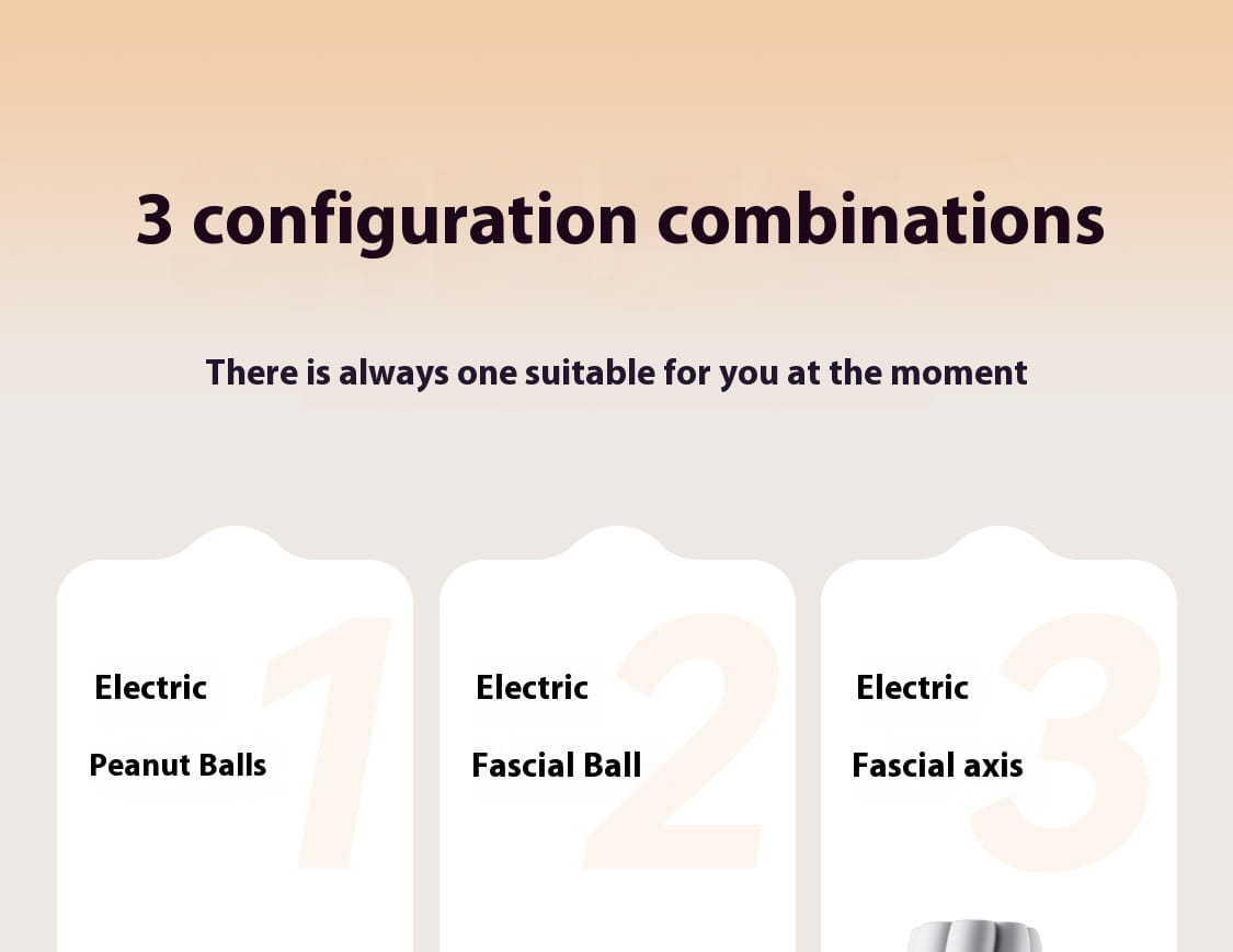 Electric deep massage yoga ball: peanut balls, fascial ball, fascia axis configs