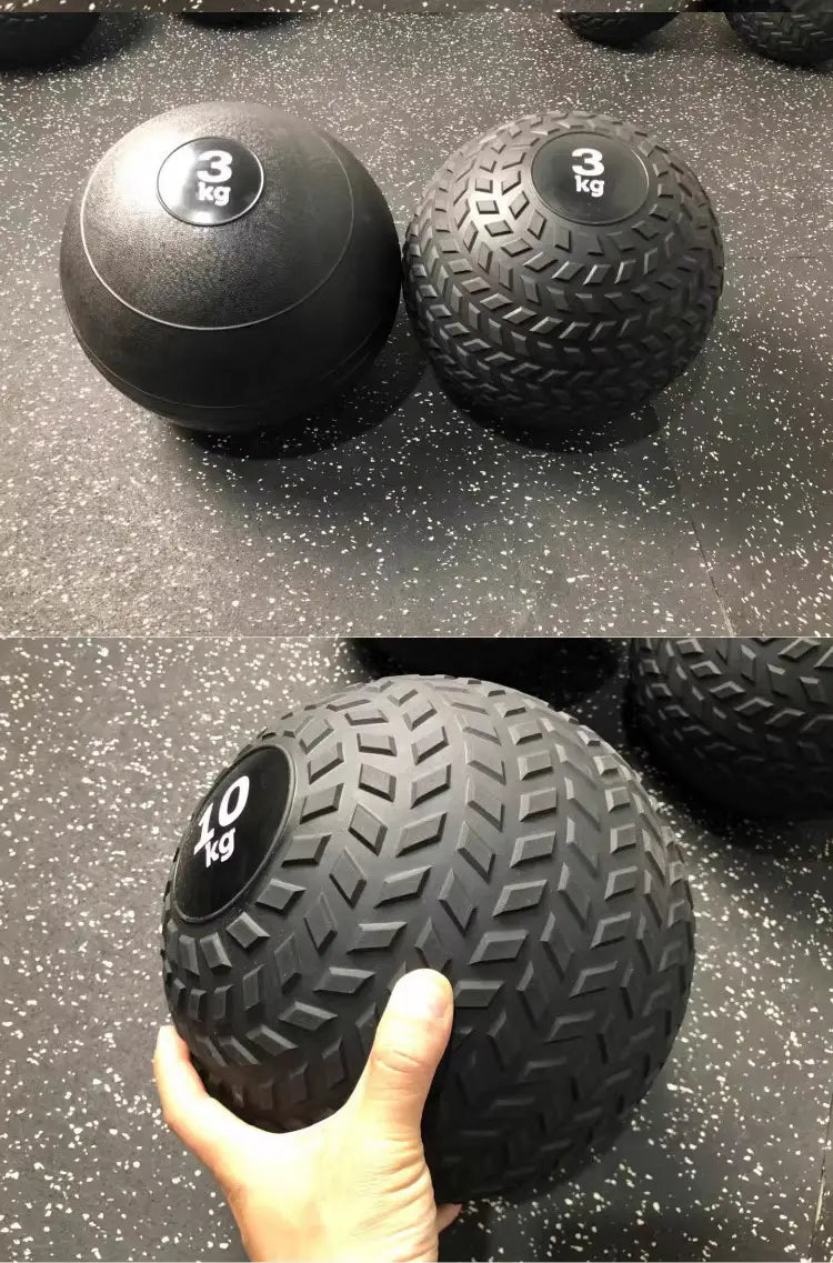 Exercise with the Fitness Sand Gravitational Ball in a gym