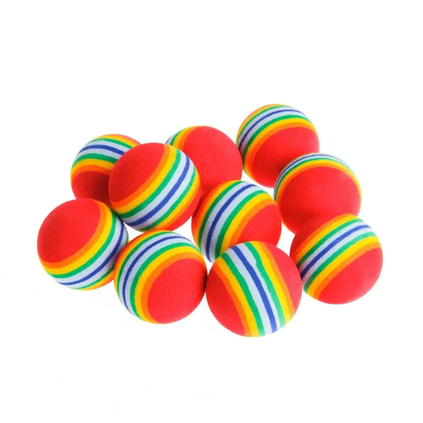 The Ball Depot Pet Toys: 1/2/5/10pc Vibrant EVA Cat Ball