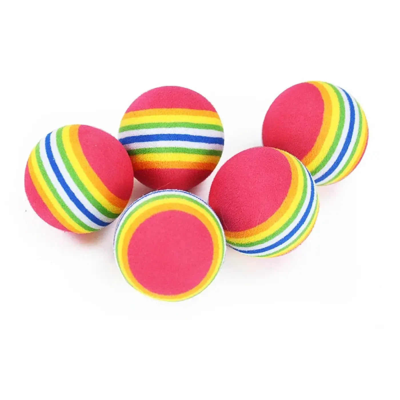 The Ball Depot Pet Toys: 1/2/5/10pc Vibrant EVA Cat Ball