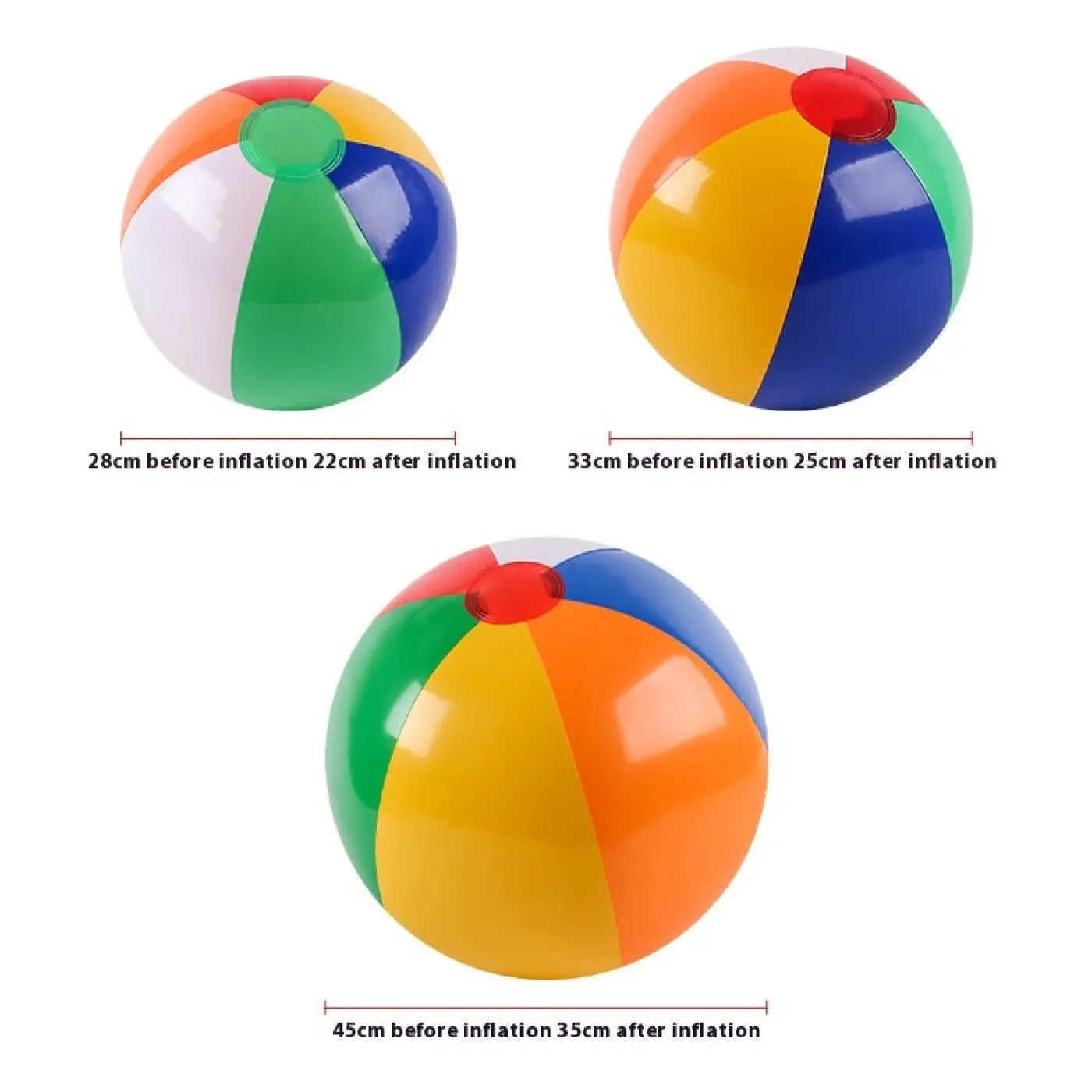 The Ball Depot beach ball: 1/3/5pc Six-color Beach Ball