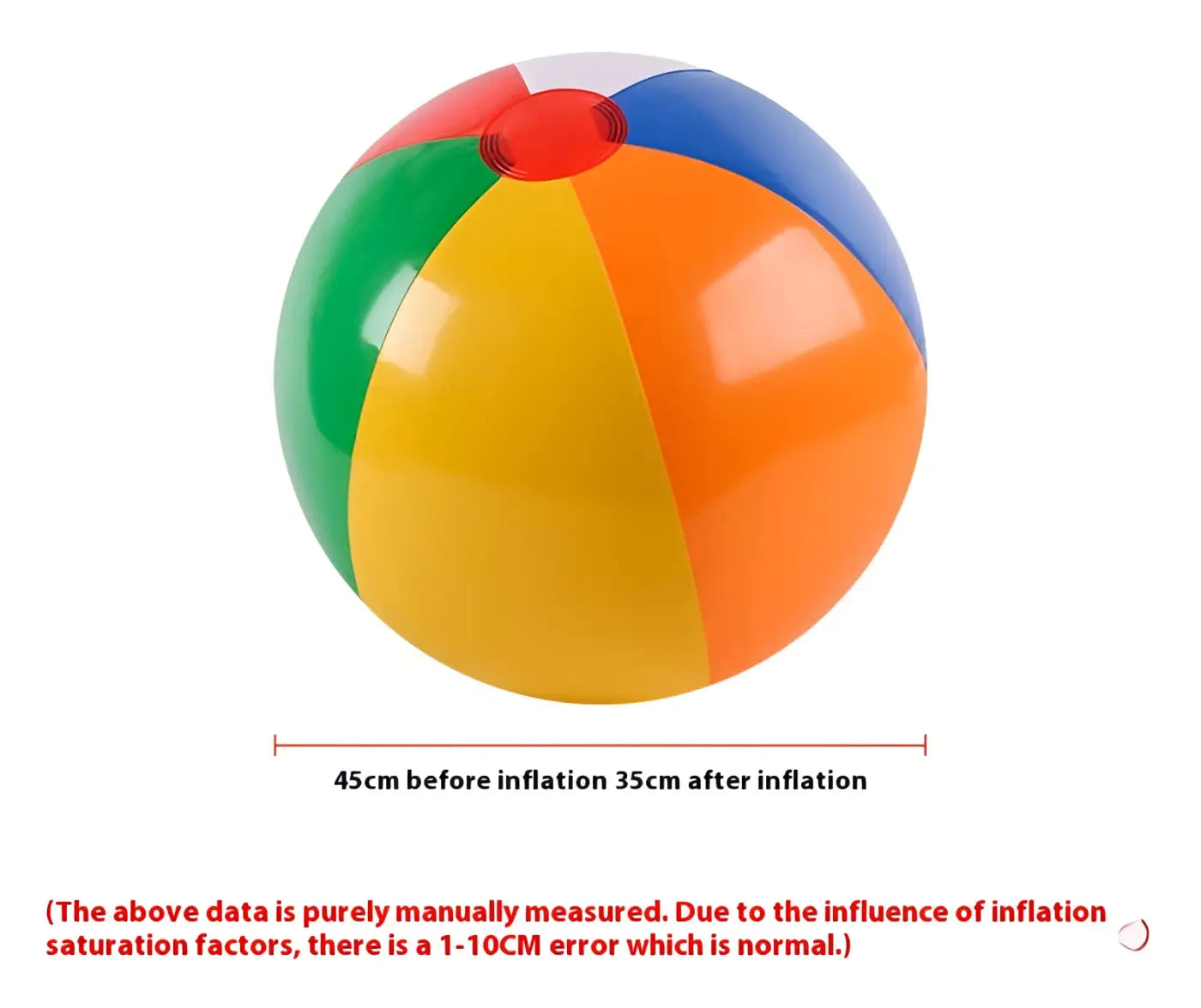 The Ball Depot beach ball: 1/3/5pc Six-color Beach Ball