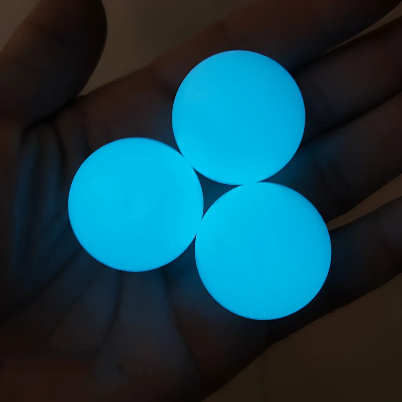The Ball Depot novelty sticky balls: 1/4pc Glow-In-The-Dark Sticky Balls