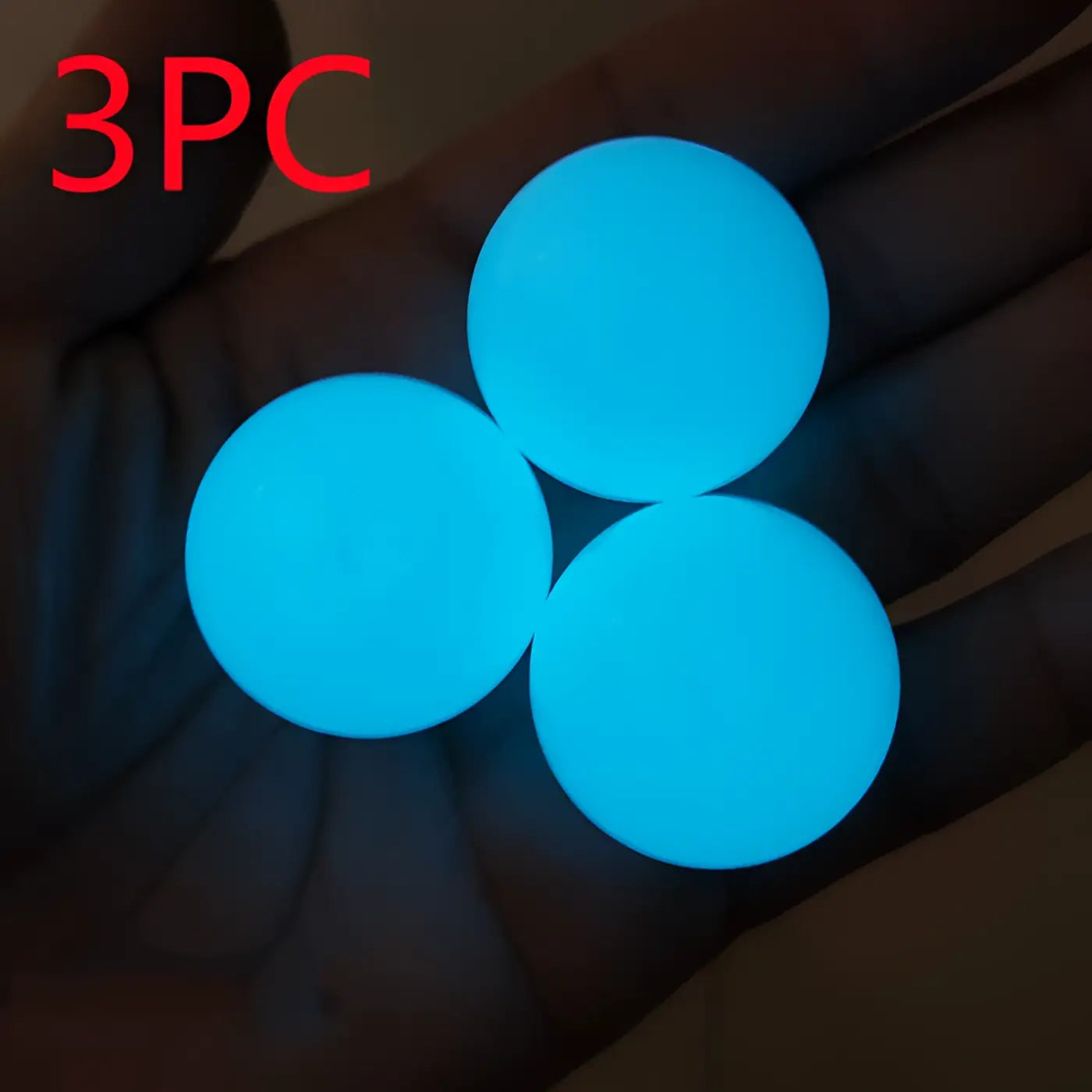 The Ball Depot novelty sticky balls: 1/4pc Glow-In-The-Dark Sticky Balls