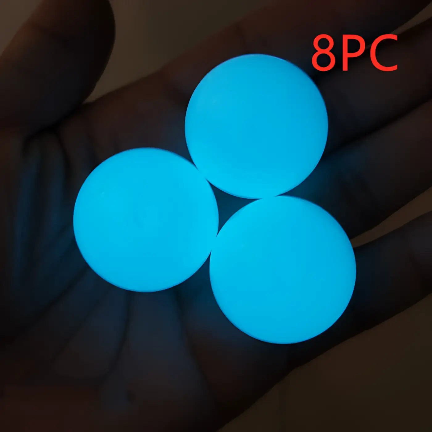 The Ball Depot novelty sticky balls: 1/4pc Glow-In-The-Dark Sticky Balls