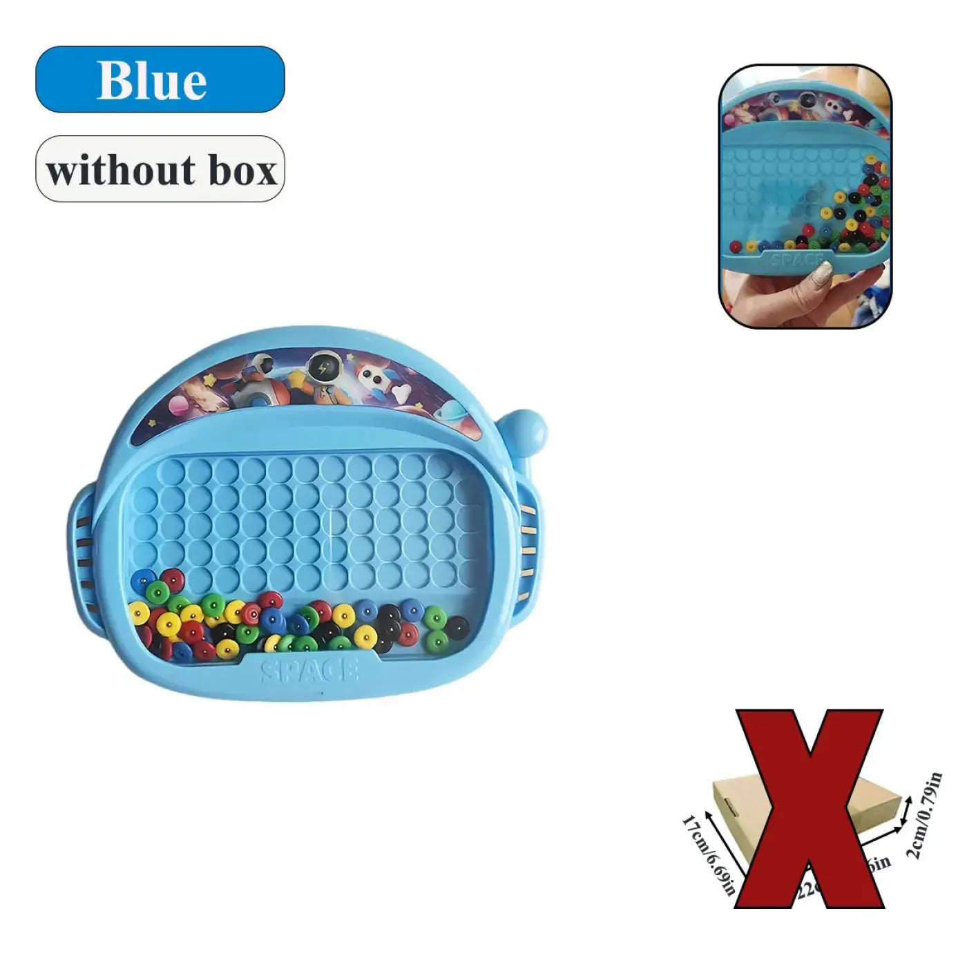 The Ball Depot : 1 PCS Children's Magnetic Doodle Board with Pen & Beads Drawing Toy for 3-8 Years Kids Educational Boy Girl Montessori Gift