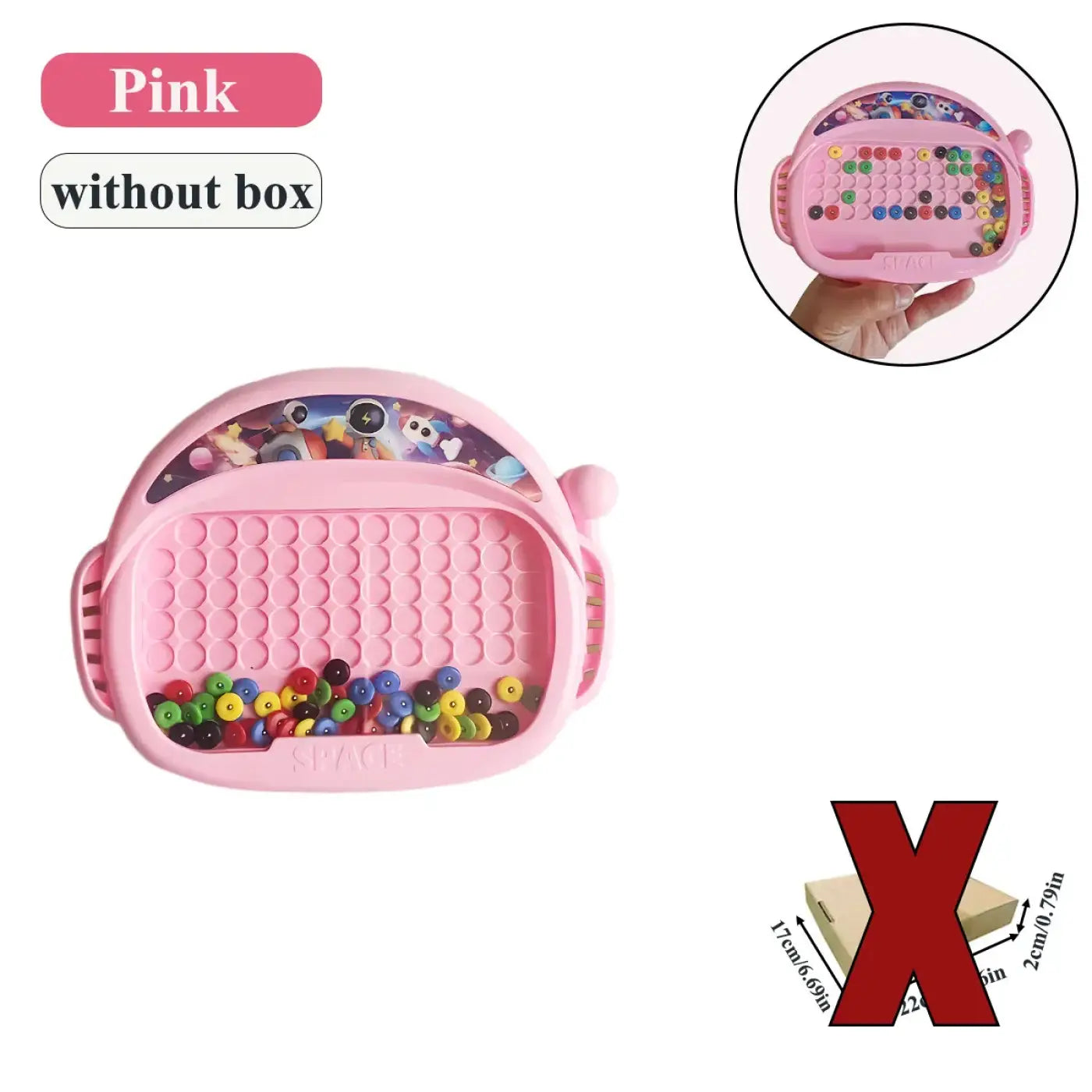 The Ball Depot : 1 PCS Children's Magnetic Doodle Board with Pen & Beads Drawing Toy for 3-8 Years Kids Educational Boy Girl Montessori Gift