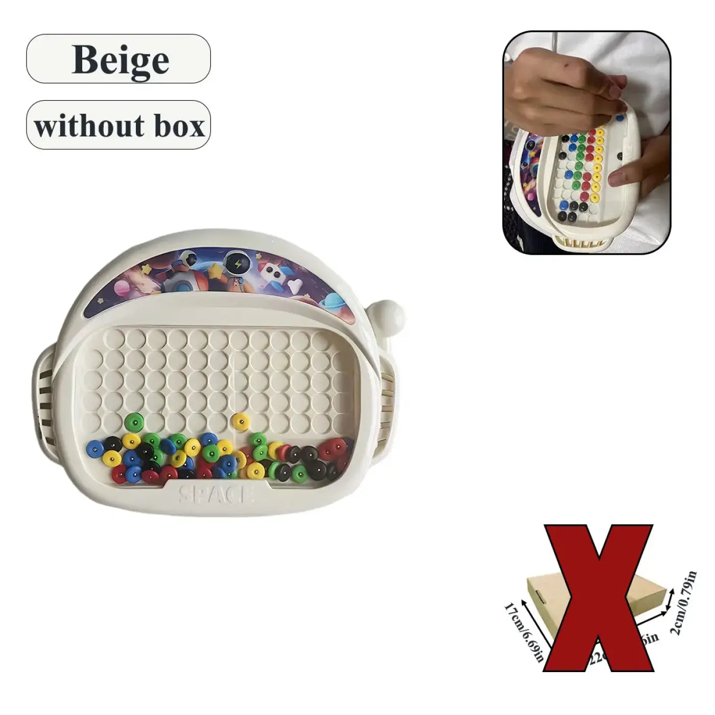 The Ball Depot : 1 PCS Children's Magnetic Doodle Board with Pen & Beads Drawing Toy for 3-8 Years Kids Educational Boy Girl Montessori Gift