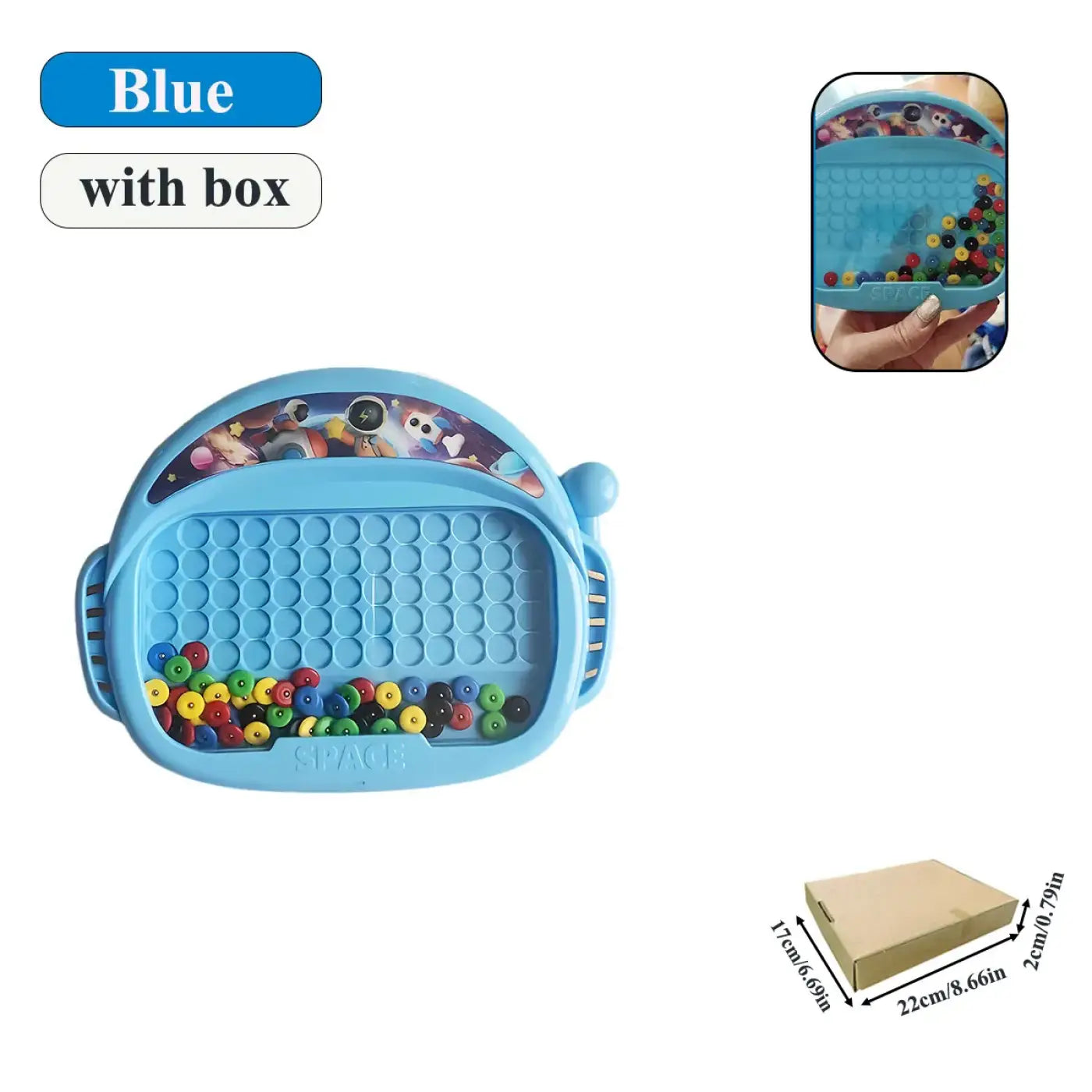 The Ball Depot : 1 PCS Children's Magnetic Doodle Board with Pen & Beads Drawing Toy for 3-8 Years Kids Educational Boy Girl Montessori Gift