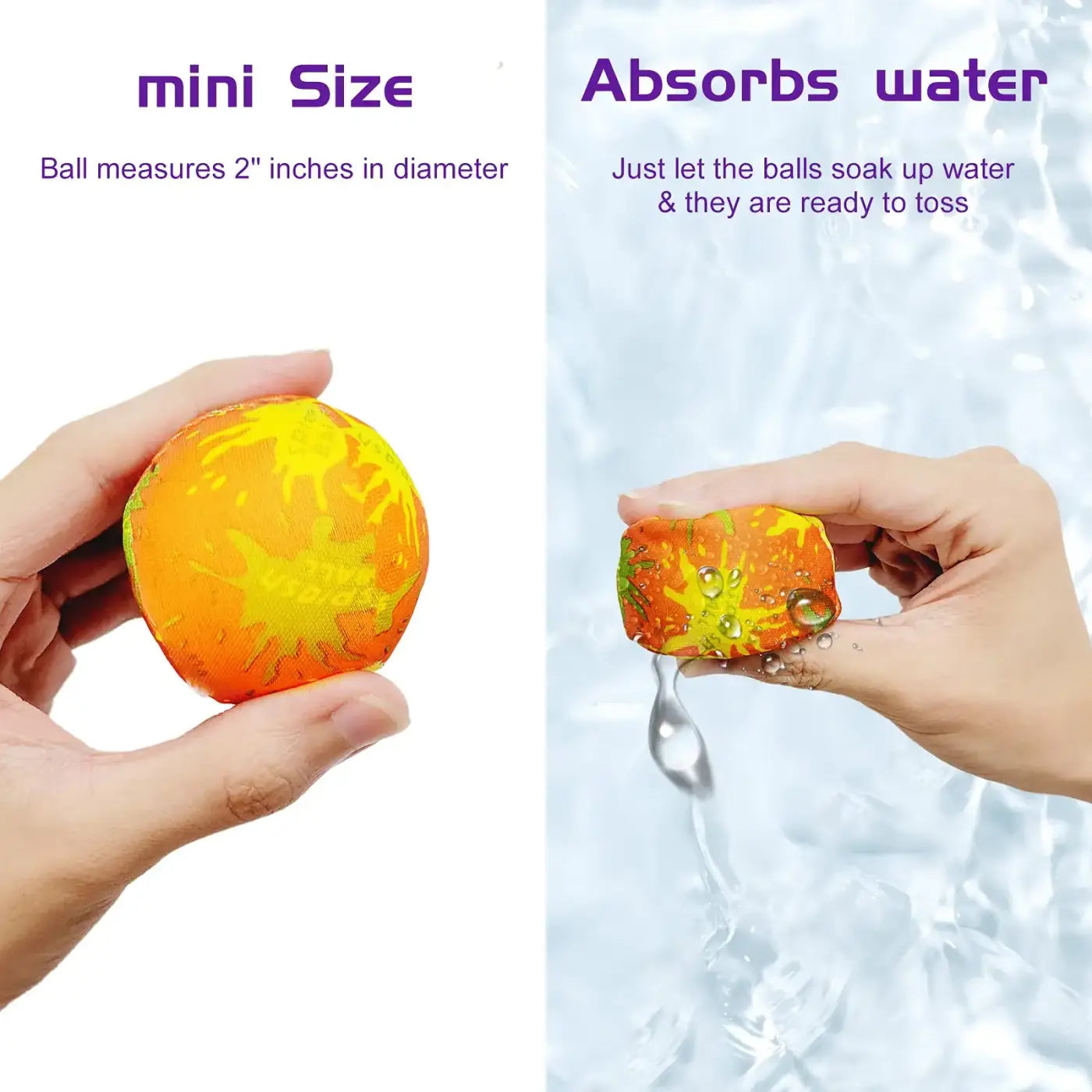 The Ball Depot water ball: 10-100pcs children's water absorbing balls