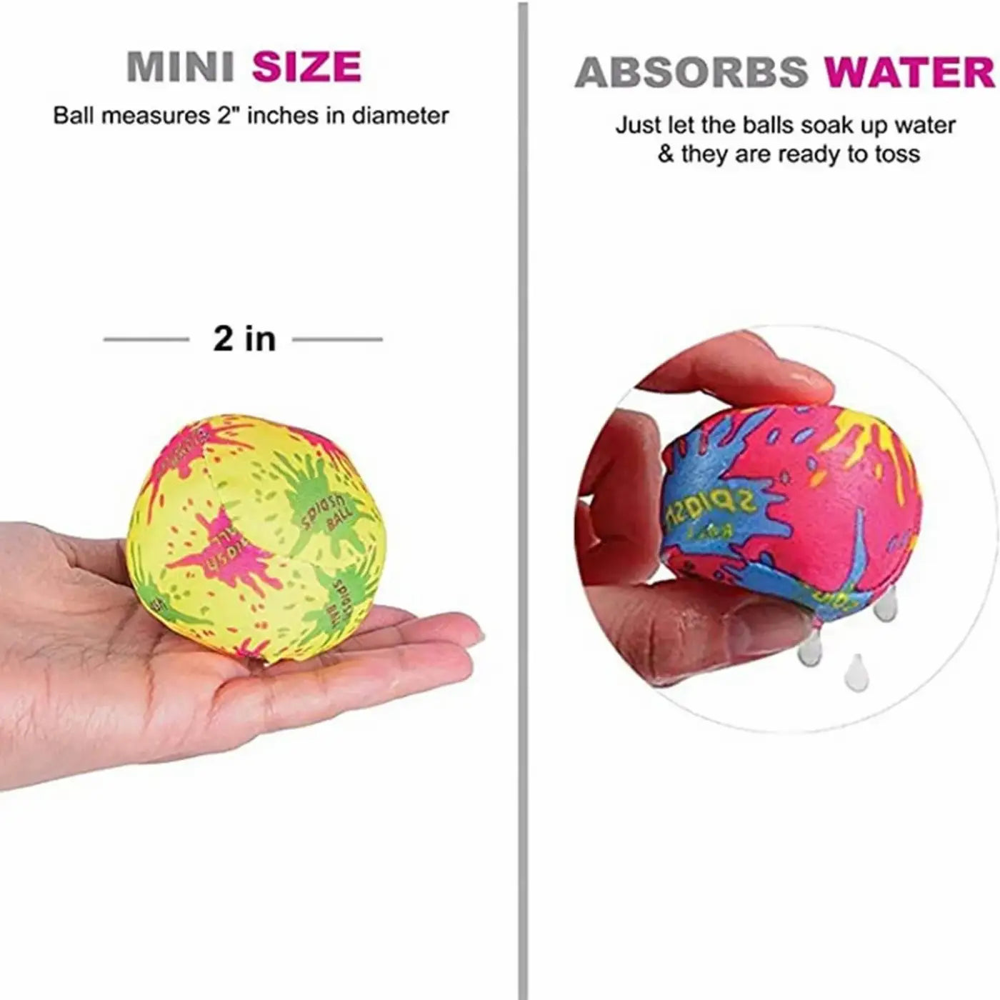 The Ball Depot water ball: 10-100pcs children's water absorbing balls