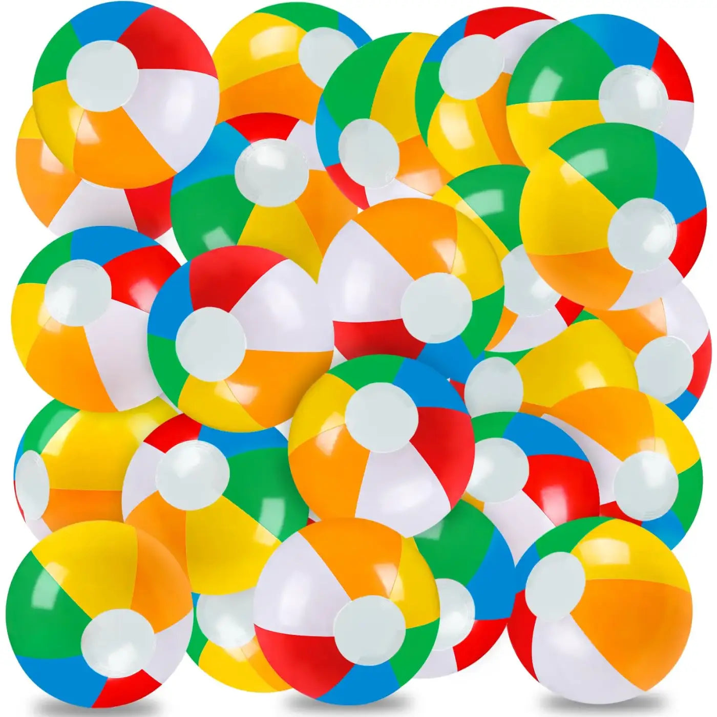 The Ball Depot beach ball: 10/20pc Rainbow Beach Balls