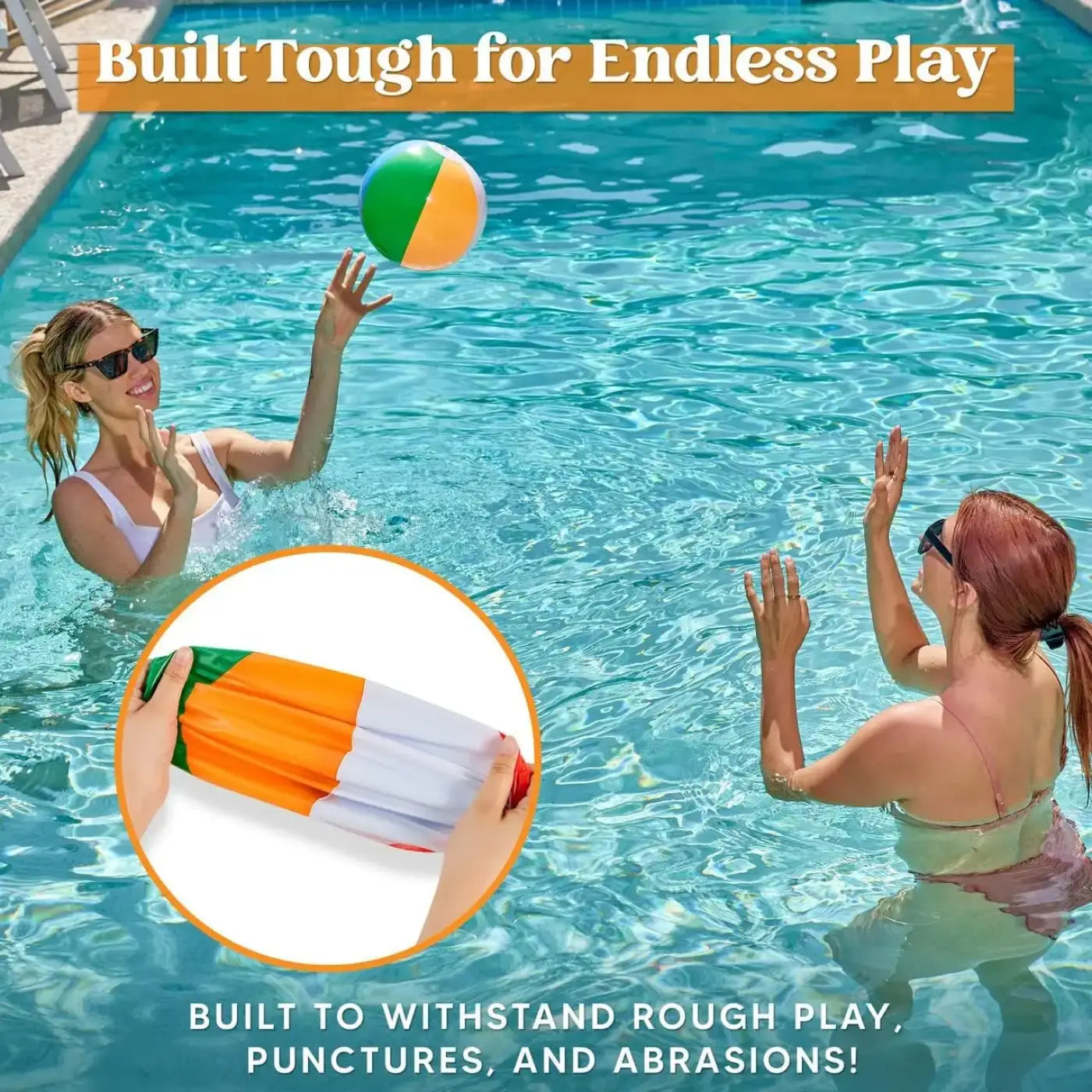 The Ball Depot beach ball: 10/20pc Rainbow Beach Balls