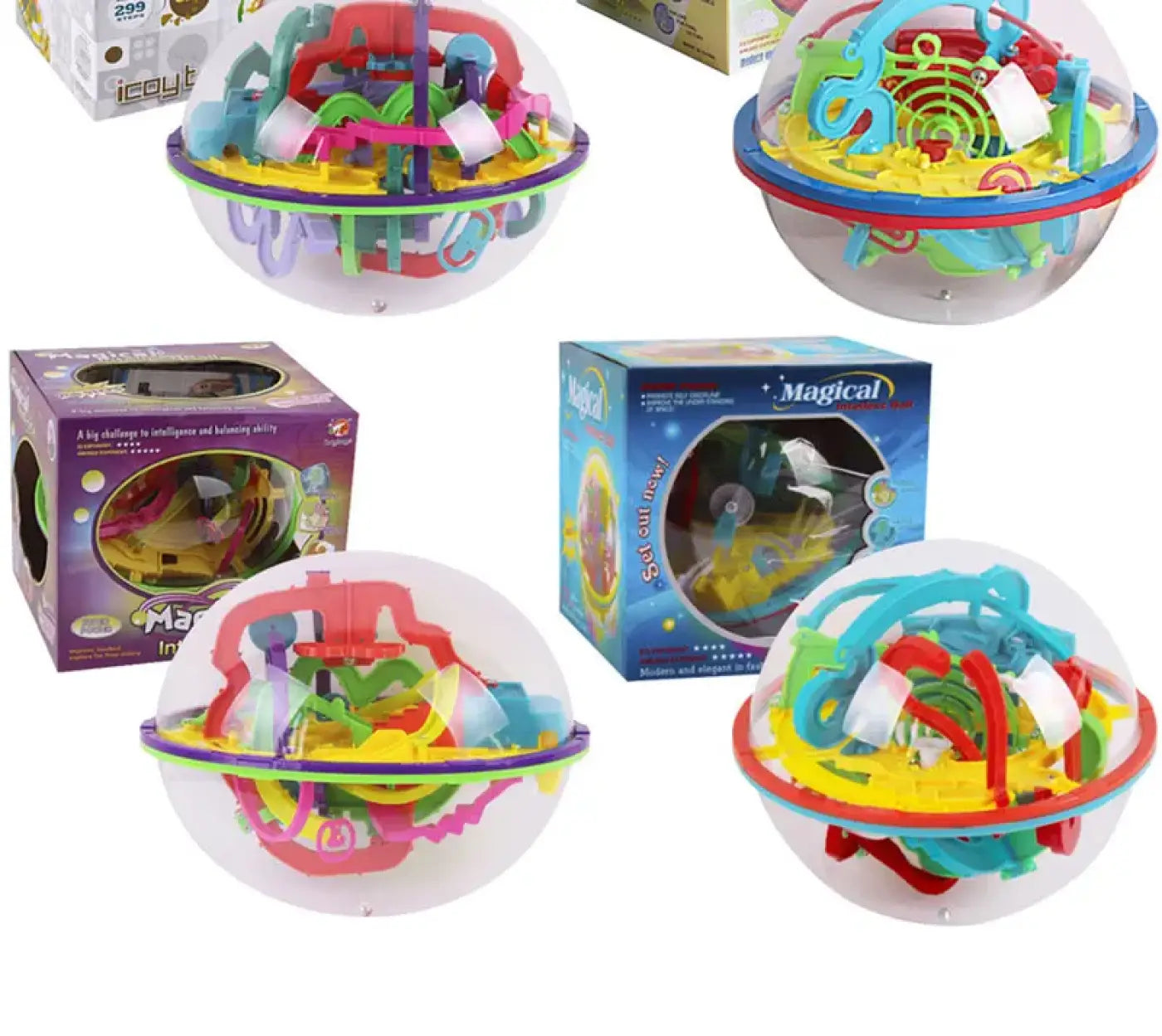 The Ball Depot puzz: 100/208/299 Steps 3D Maze Ball Game