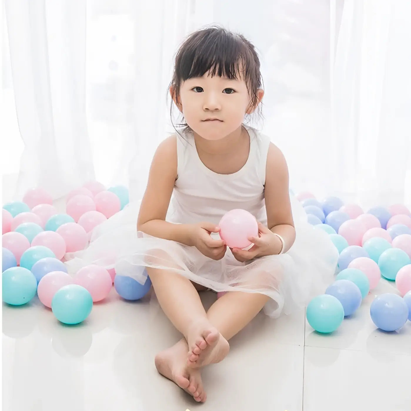 The Ball Depot bulk: 100pc Eco-Friendly Multi Colour Ball Pits
