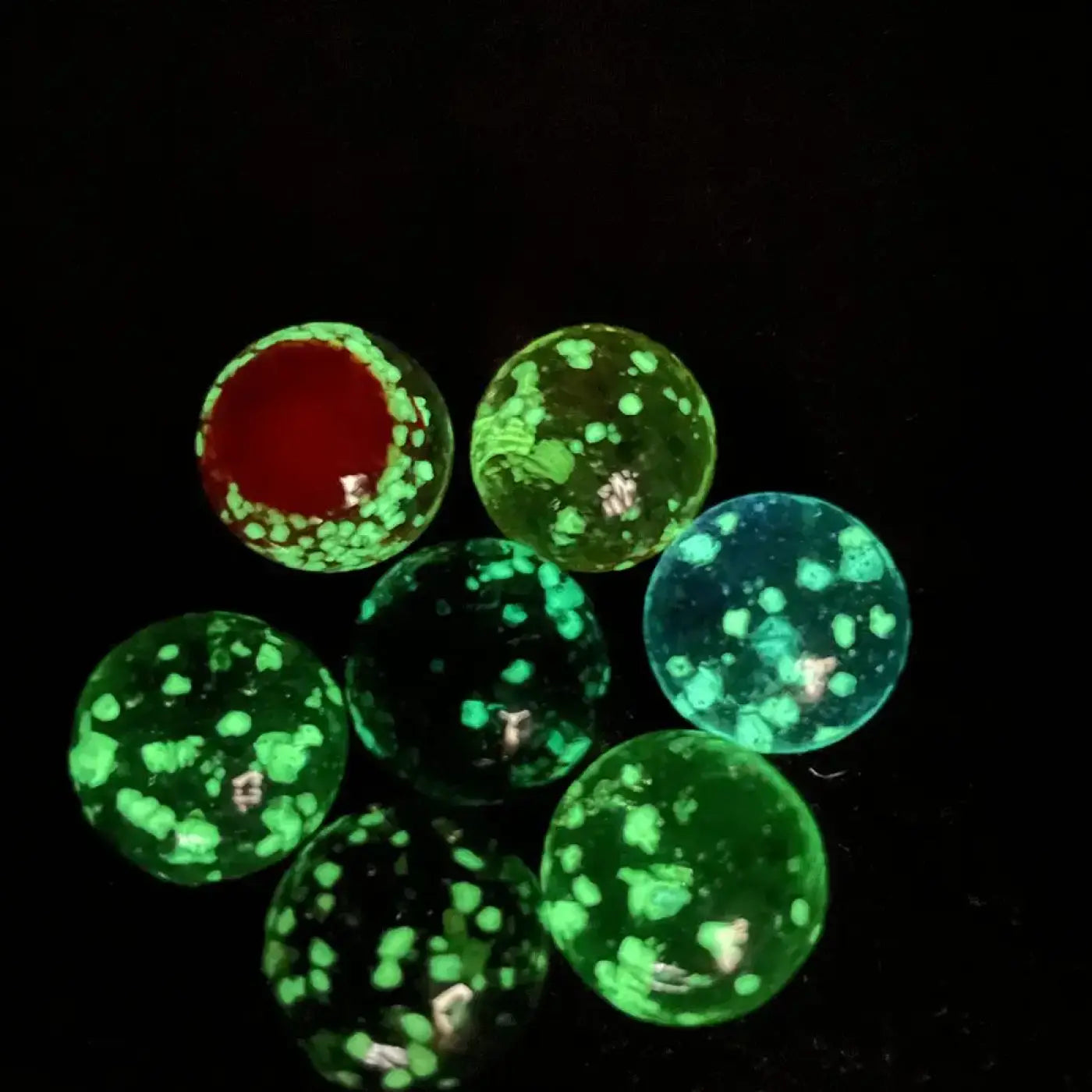 The Ball Depot : 10Pcs Luminous Glass Marble Ball