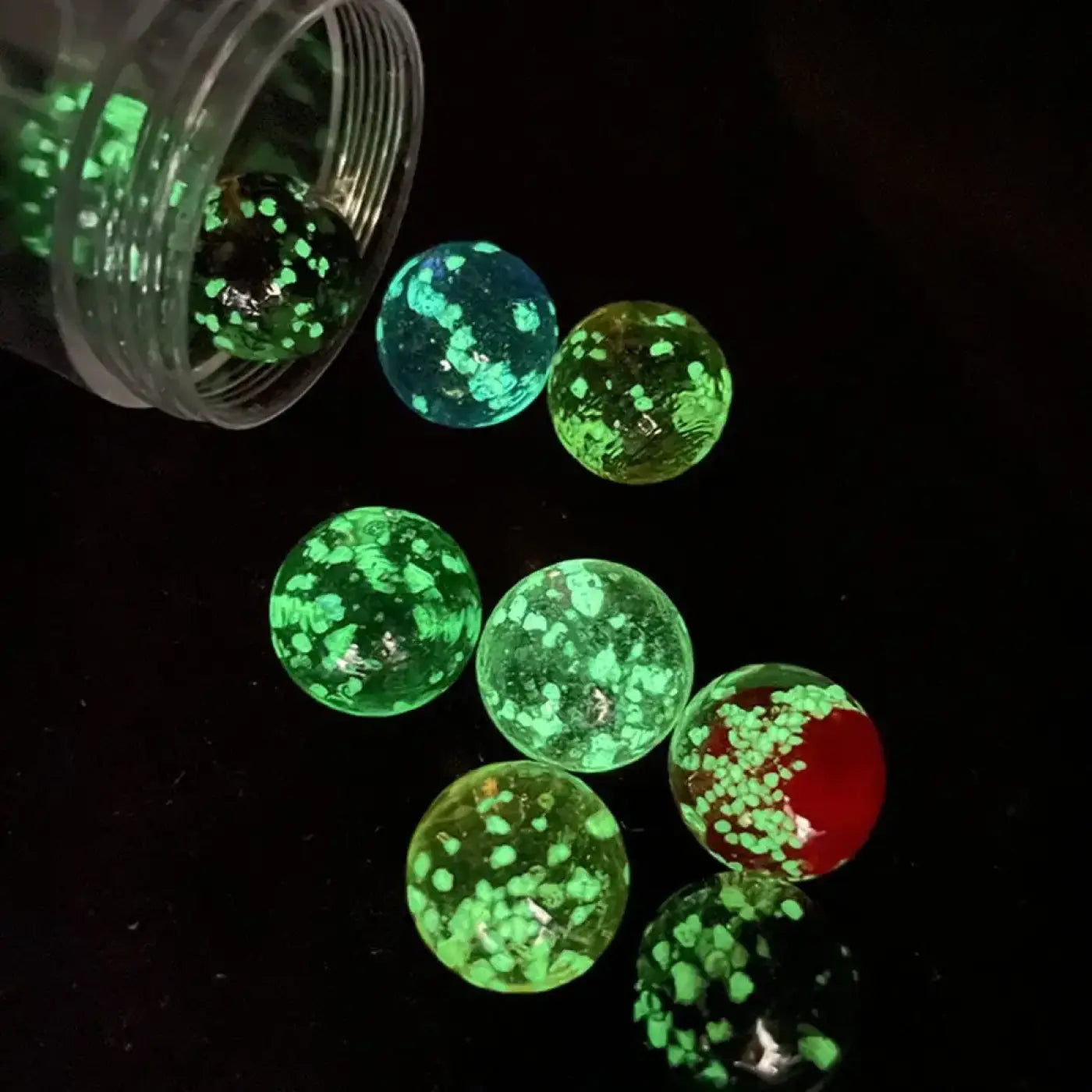 The Ball Depot : 10Pcs Luminous Glass Marble Ball