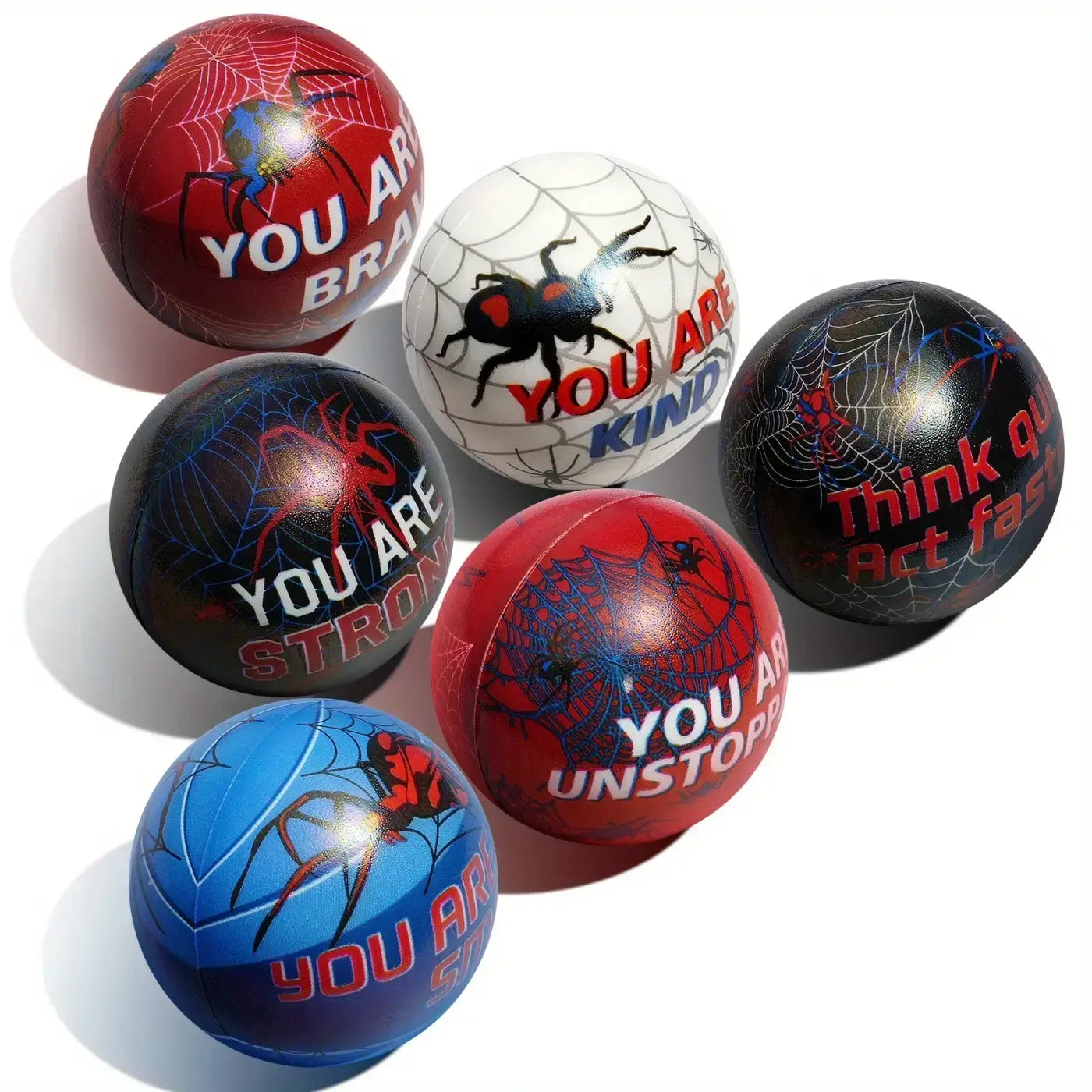 The Ball Depot spiderman ball: 12/24 Pcs Spider Squeeze Balls