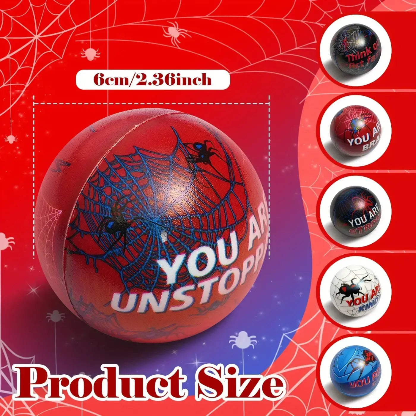 Spider Squeeze Balls 12 Or 24 Pack Stress Relief Toys