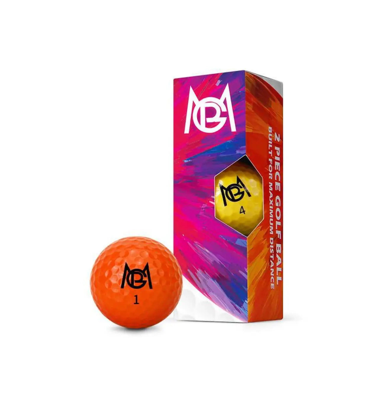 The Ball Depot golf ball: 12pc Color Practice Golf Ball