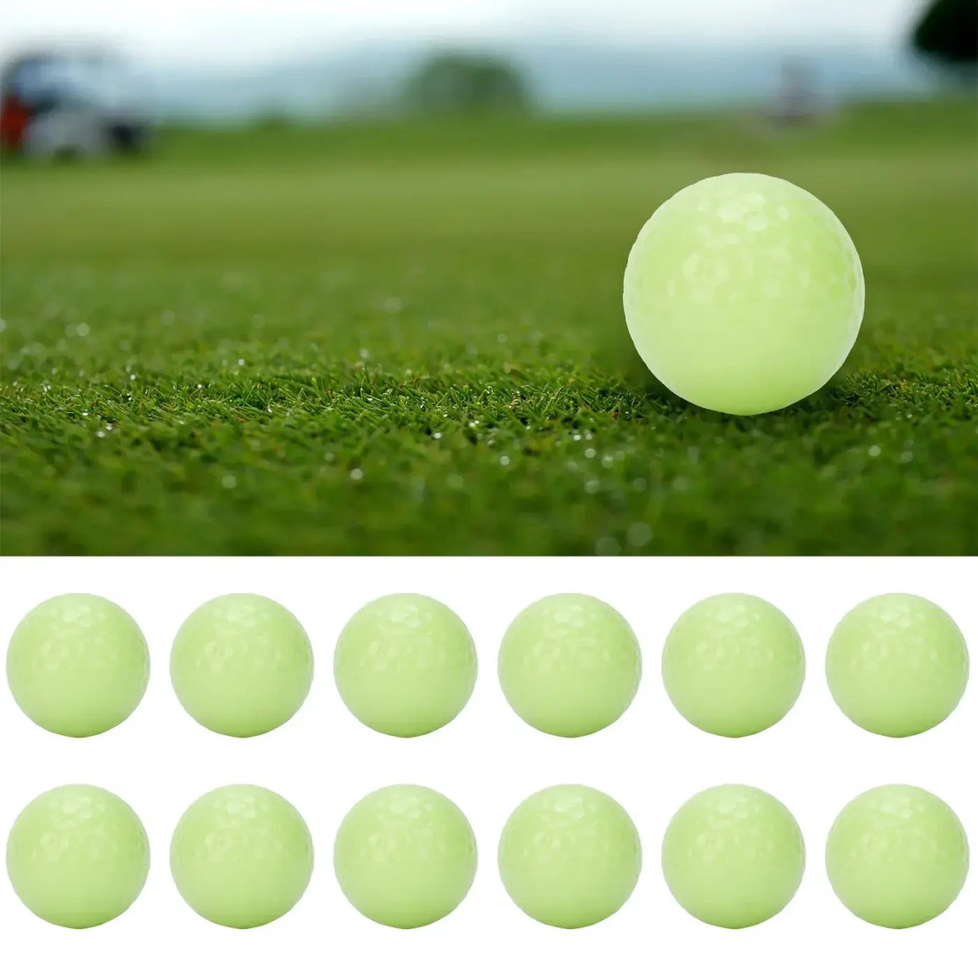 The Ball Depot glow golf ball: 12PCS Glow Floating Golf Balls