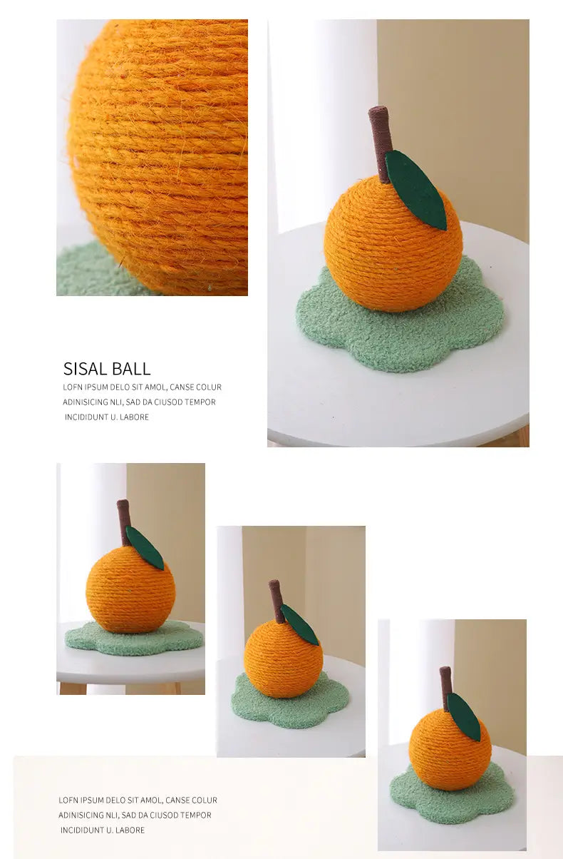 Two color variants of Oversized Ball Cat Scratch Hemp Board