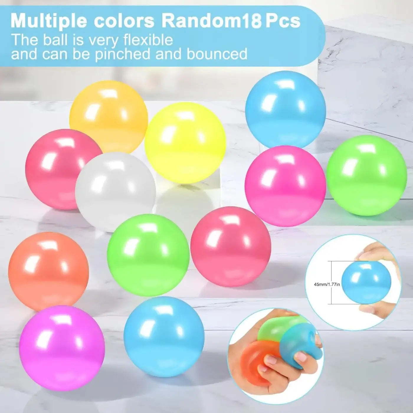 The Ball Depot glow bounce ball: 150pc Dream Balls Glow in The Dark