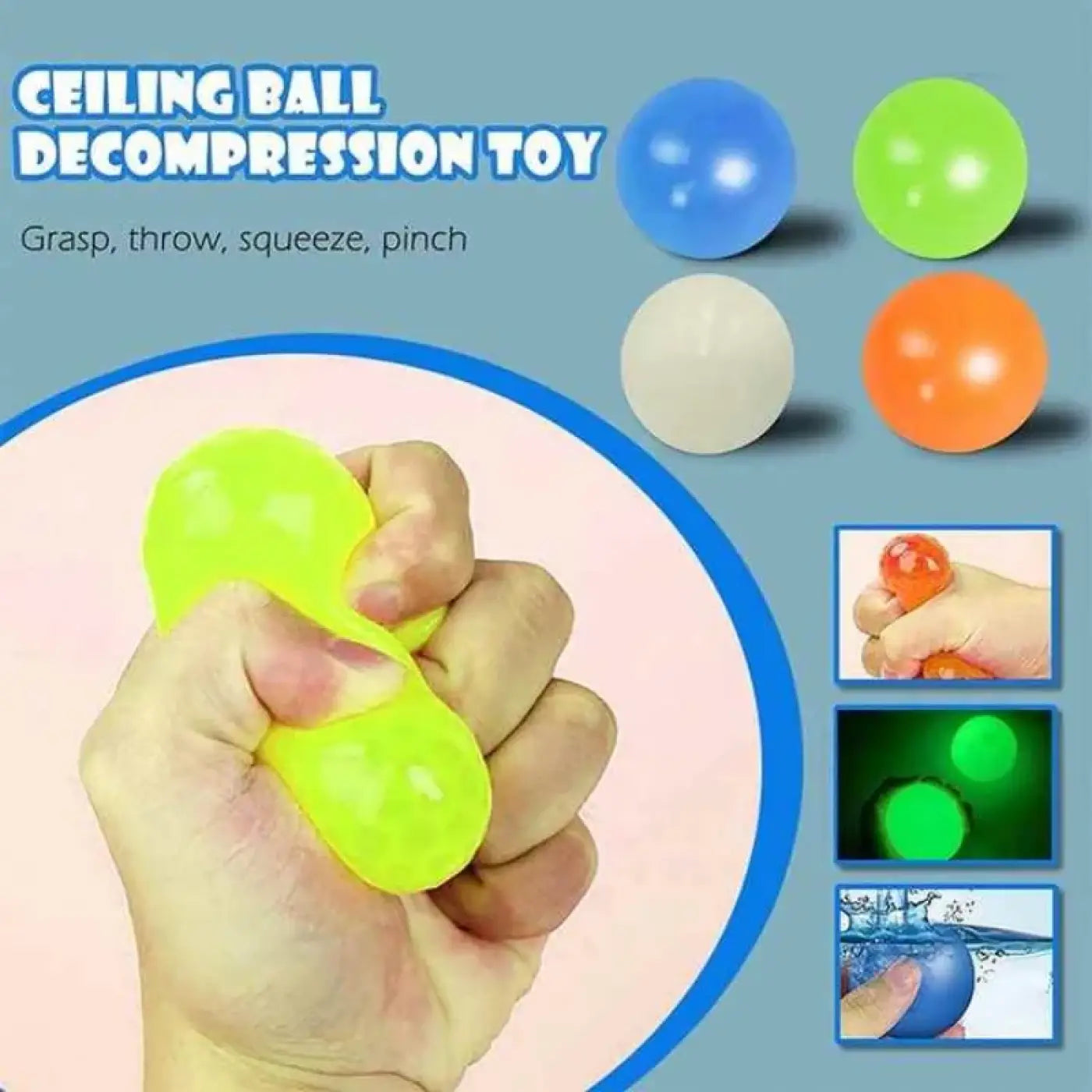 The Ball Depot glow bounce ball: 150pc Dream Balls Glow in The Dark