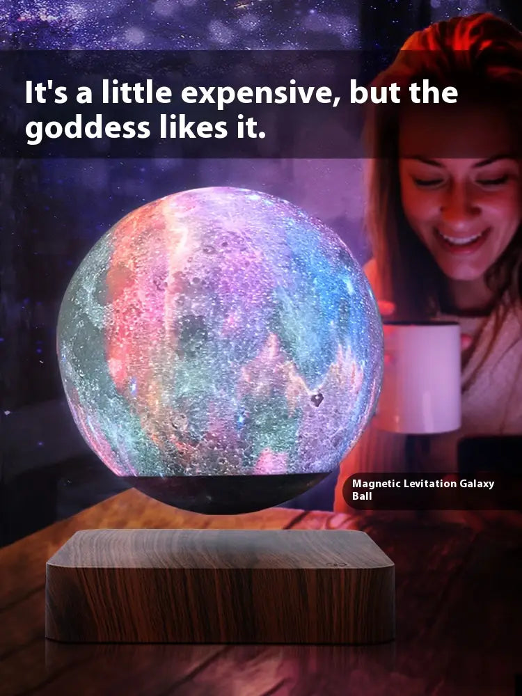 Magnetic Levitation Galaxy Ball Small Night Lamp