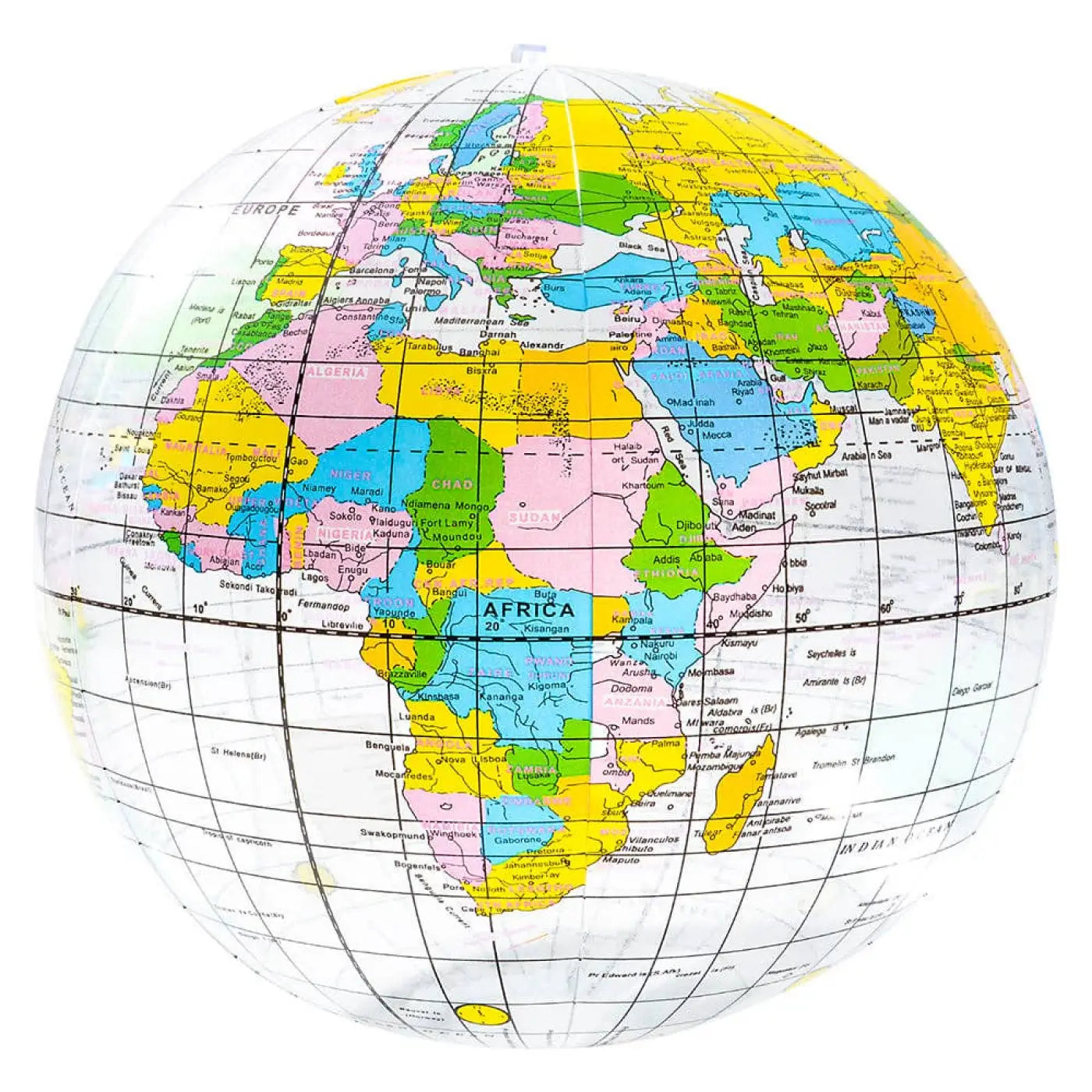La Luna Bella - Toys inflatable ball: 16" CLEAR GLOBE Inflatable Toy