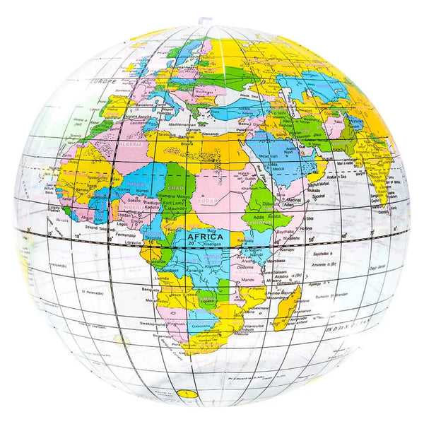 La Luna Bella - Toys inflatable ball: 16" CLEAR GLOBE Inflatable Toy