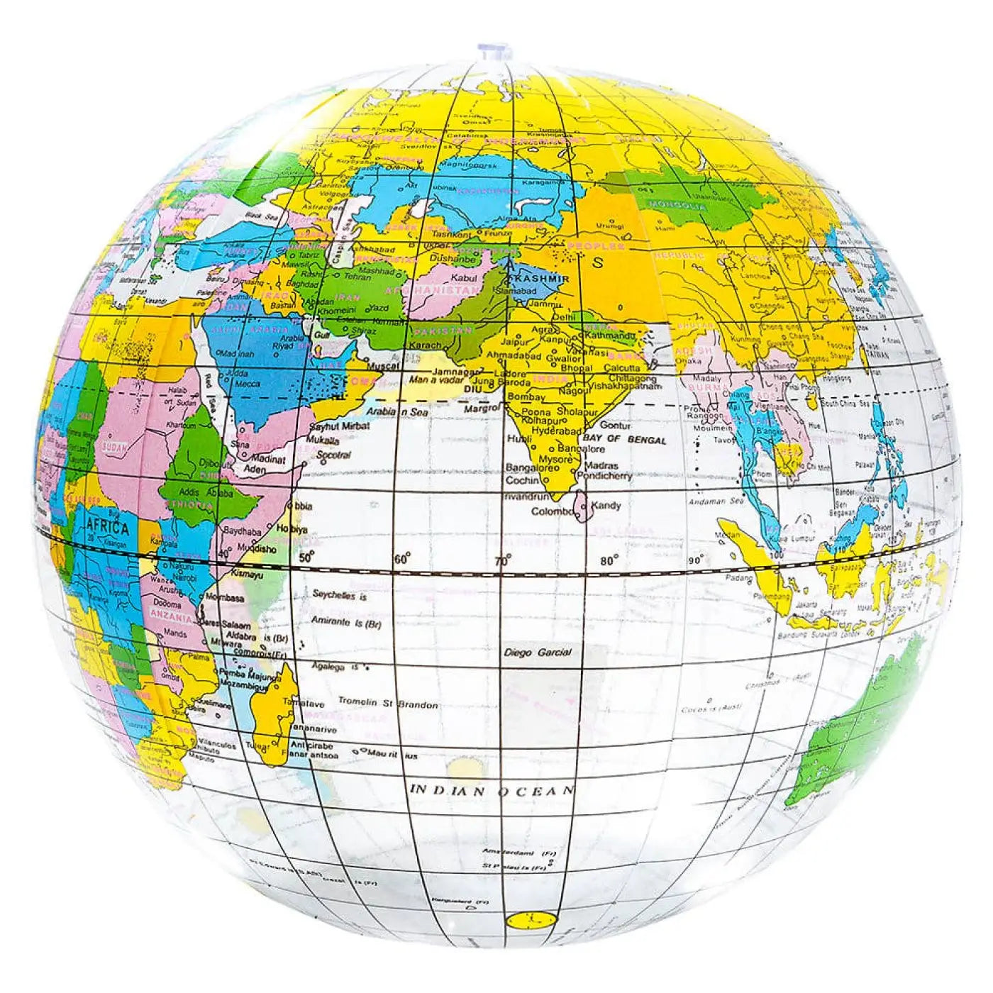 La Luna Bella - Toys inflatable ball: 16" CLEAR GLOBE Inflatable Toy
