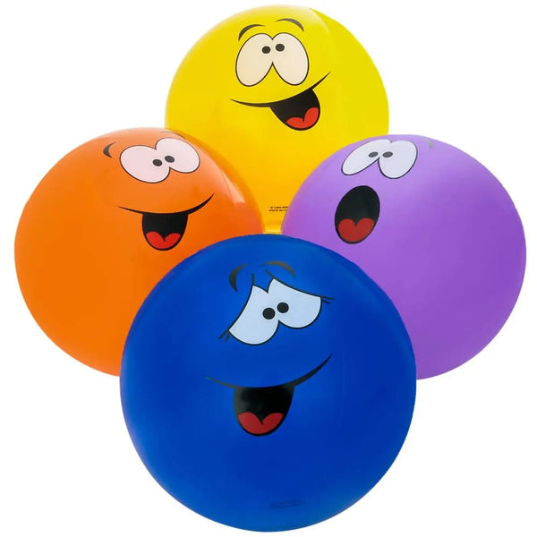 La Luna Bella - Toys kids inflatable ball: 16" FUNNY FACE INFLATABLE BALL