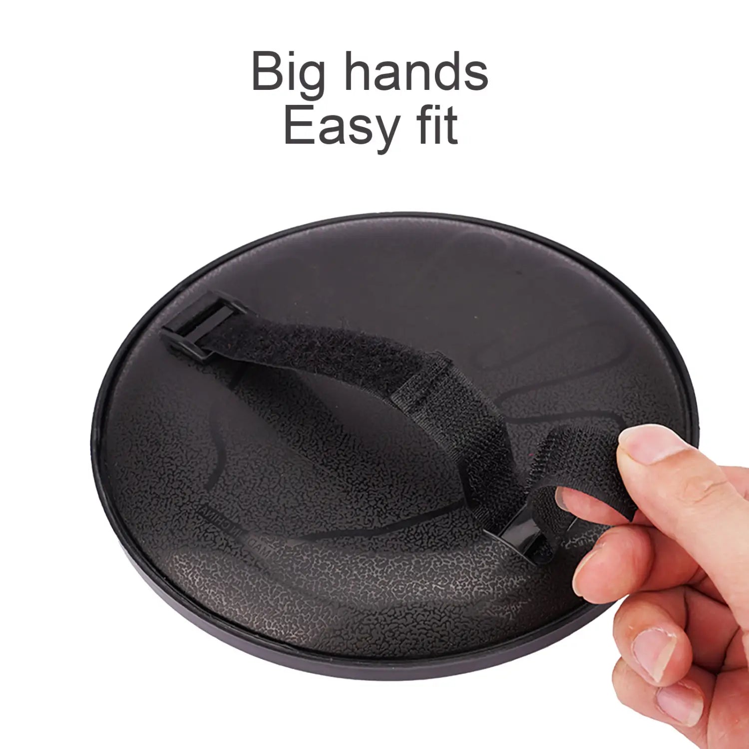 Black textured grip with adjustable strap on Kids Sucker Sticky Ball Toy