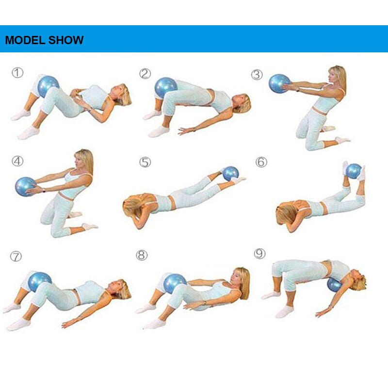 Blue Scrub Yoga Pilates exercise ball product display