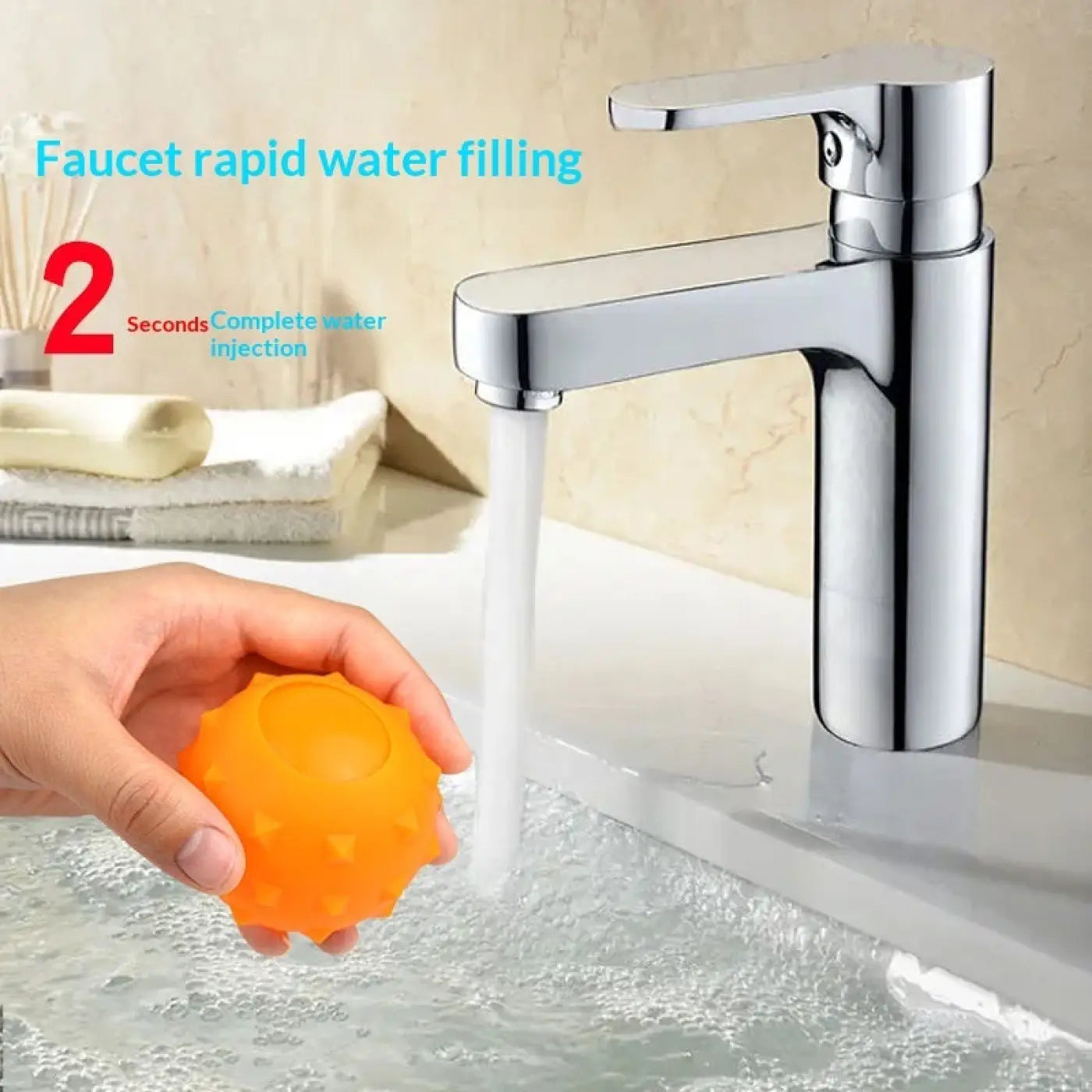 The Ball Depot water ball: 16pc Silicone Adhesive Single Hole Water Ball