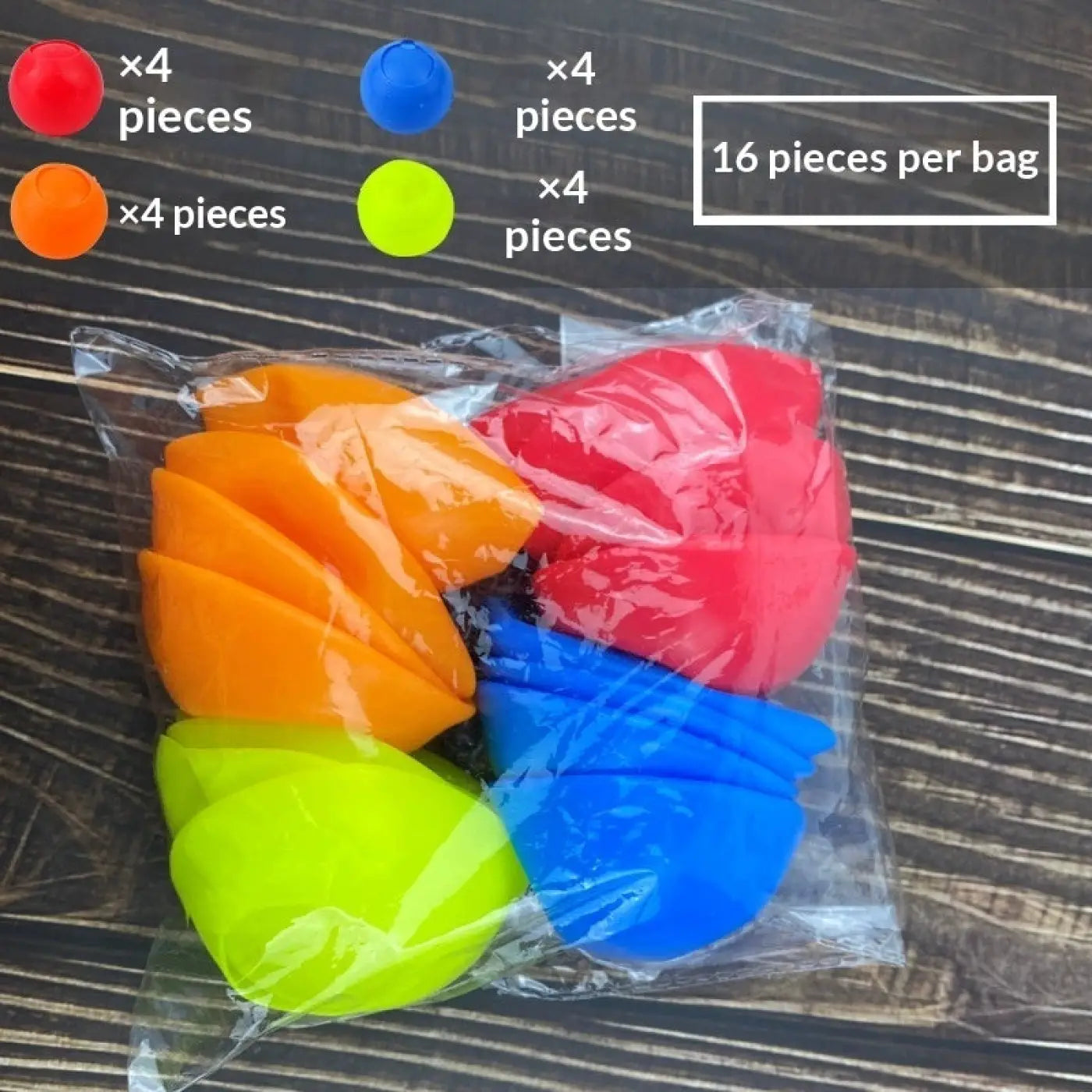 The Ball Depot water ball: 16pc Silicone Adhesive Single Hole Water Ball