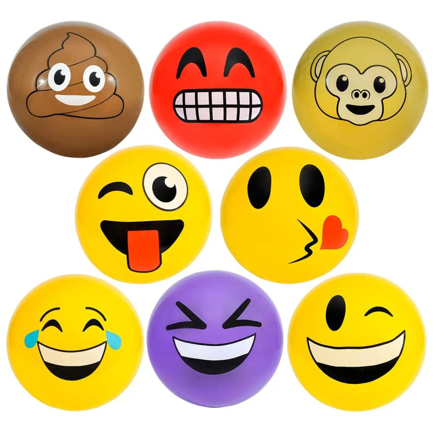 La Luna Bella - Toys kids balls: 18" EMOTICON VINYL BALL