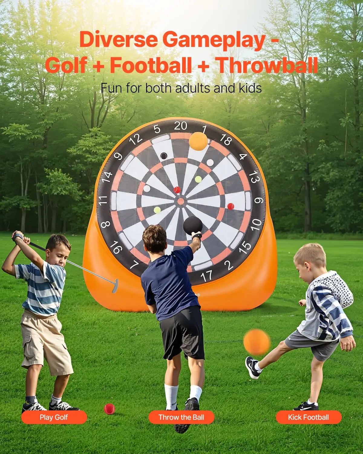Inflatable 6ft Soccer Dart Board