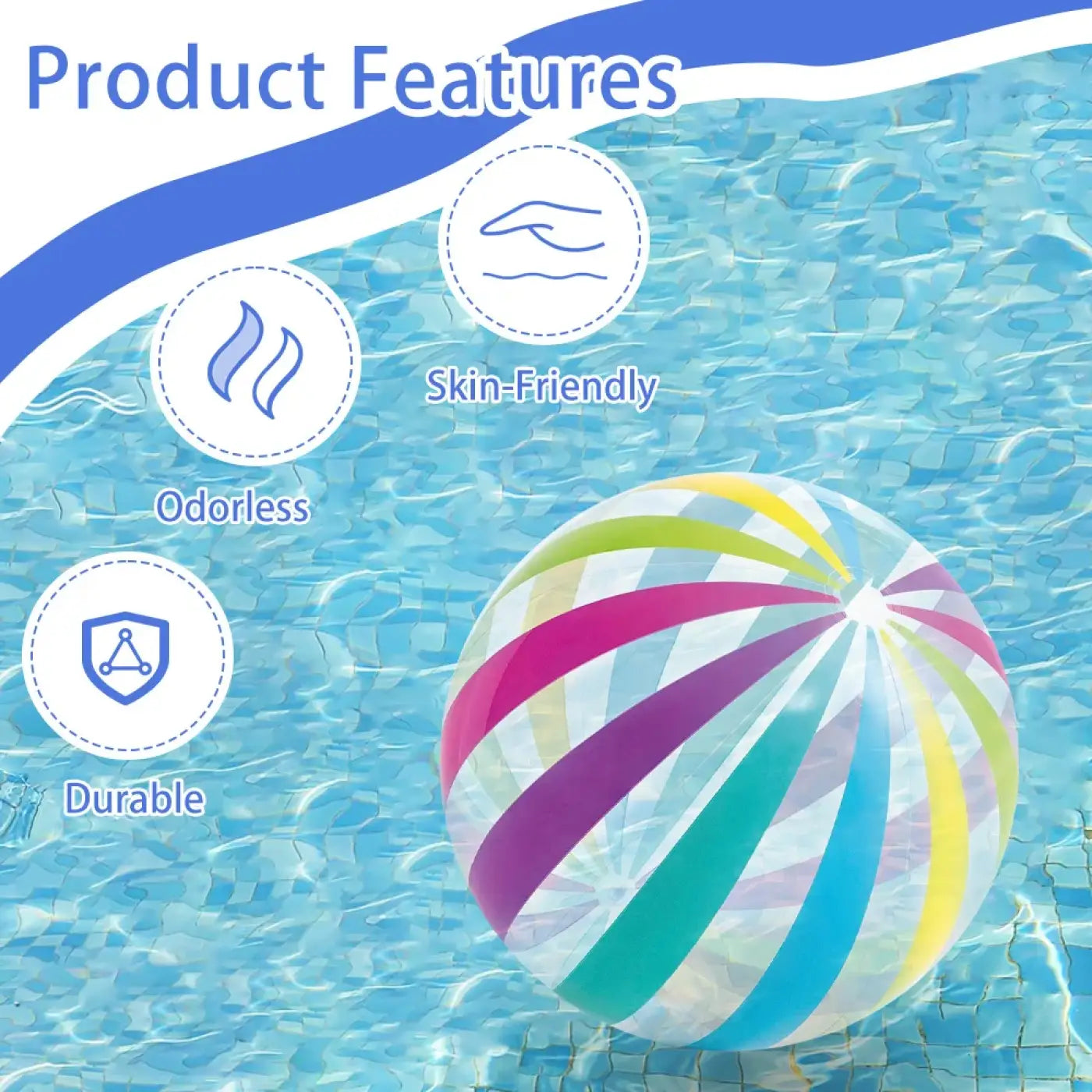 The Ball Depot beach ball: 1pcs 15.35Inch/40CM Inflatable Beach Ball