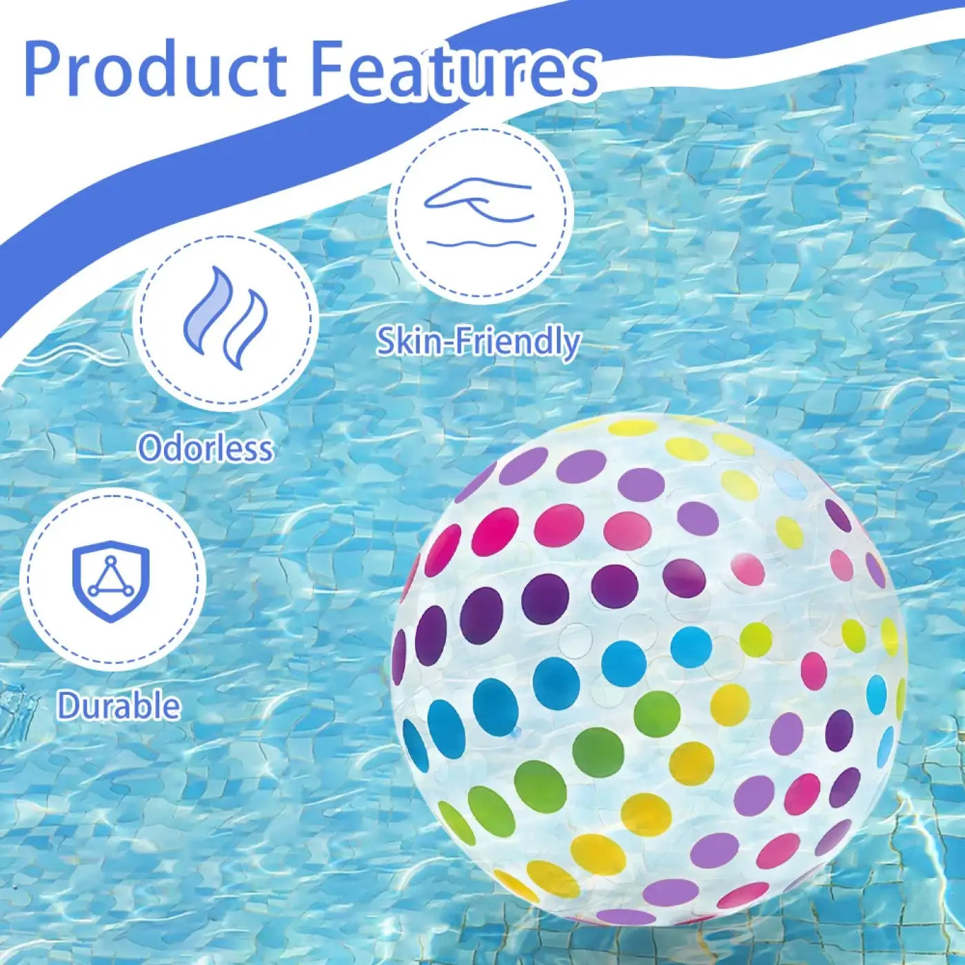 The Ball Depot beach ball: 1pcs 15.35Inch/40CM Inflatable Beach Ball
