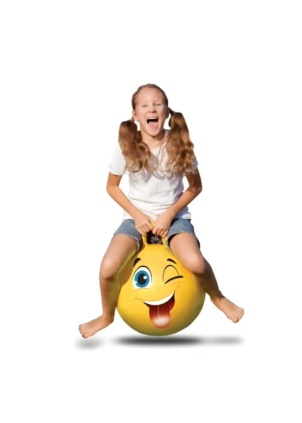 New Bounce bouncy ball: 20" Bouncing Ball with Handle, Air Pump Included
