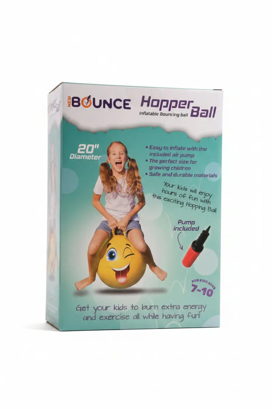 New Bounce bouncy ball: 20" Bouncing Hopper Ball with Handle, Air Pump Included
