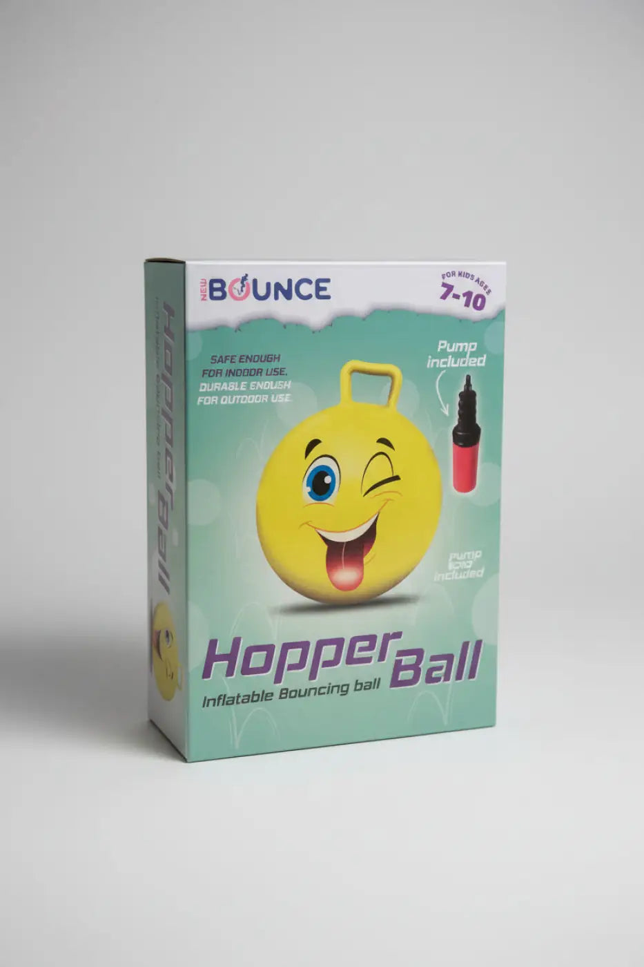New Bounce bouncy ball: 20" Bouncing Hopper Ball with Handle, Air Pump Included