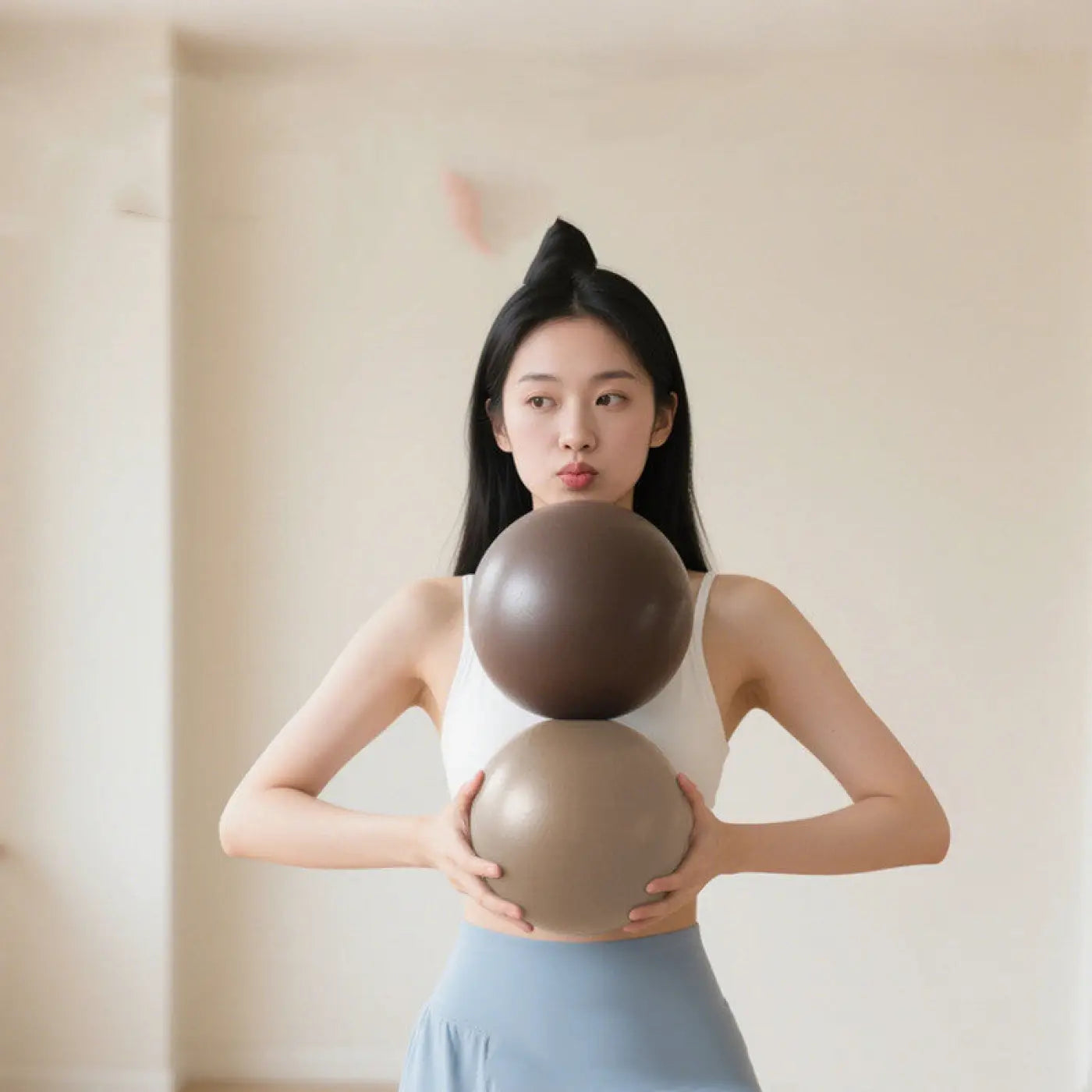 The Ball Depot yoga ball: 20cm Pilates Ball Thickened Explosion-proof Yoga Ball