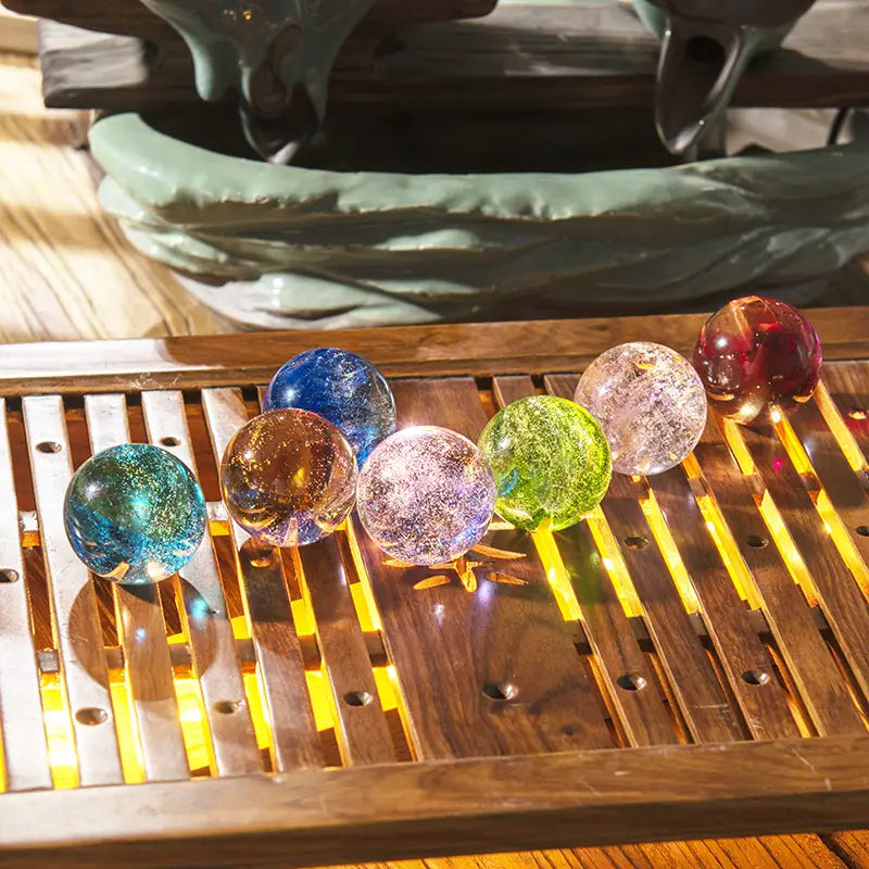 Colorful Glass Bead Crystal Ball Decorative Gift