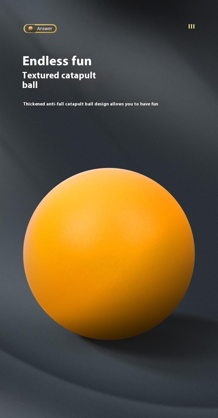 Vibrant orange textured catapult ball for Hand Throwing Ball with anti-fall design