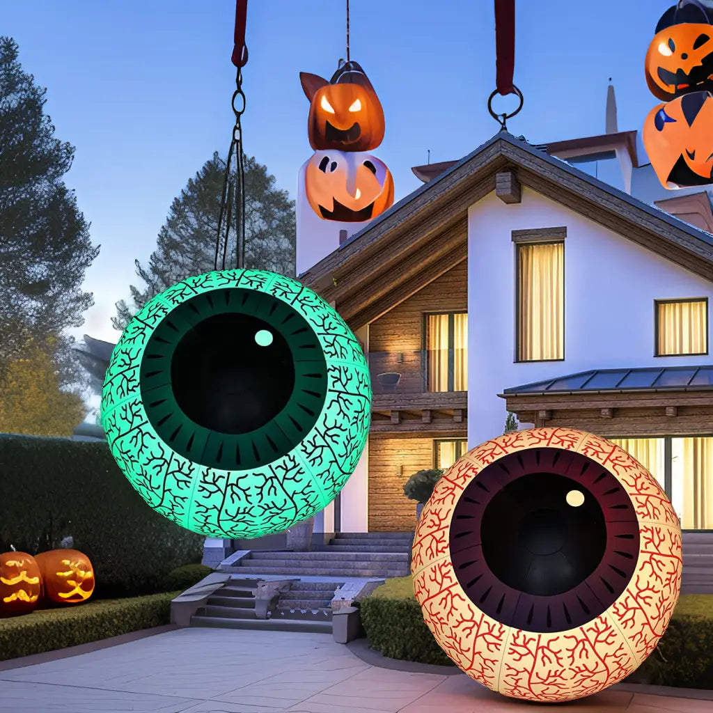 PVC Inflatable LED Luminous Ball Halloween Courtyard Decoration